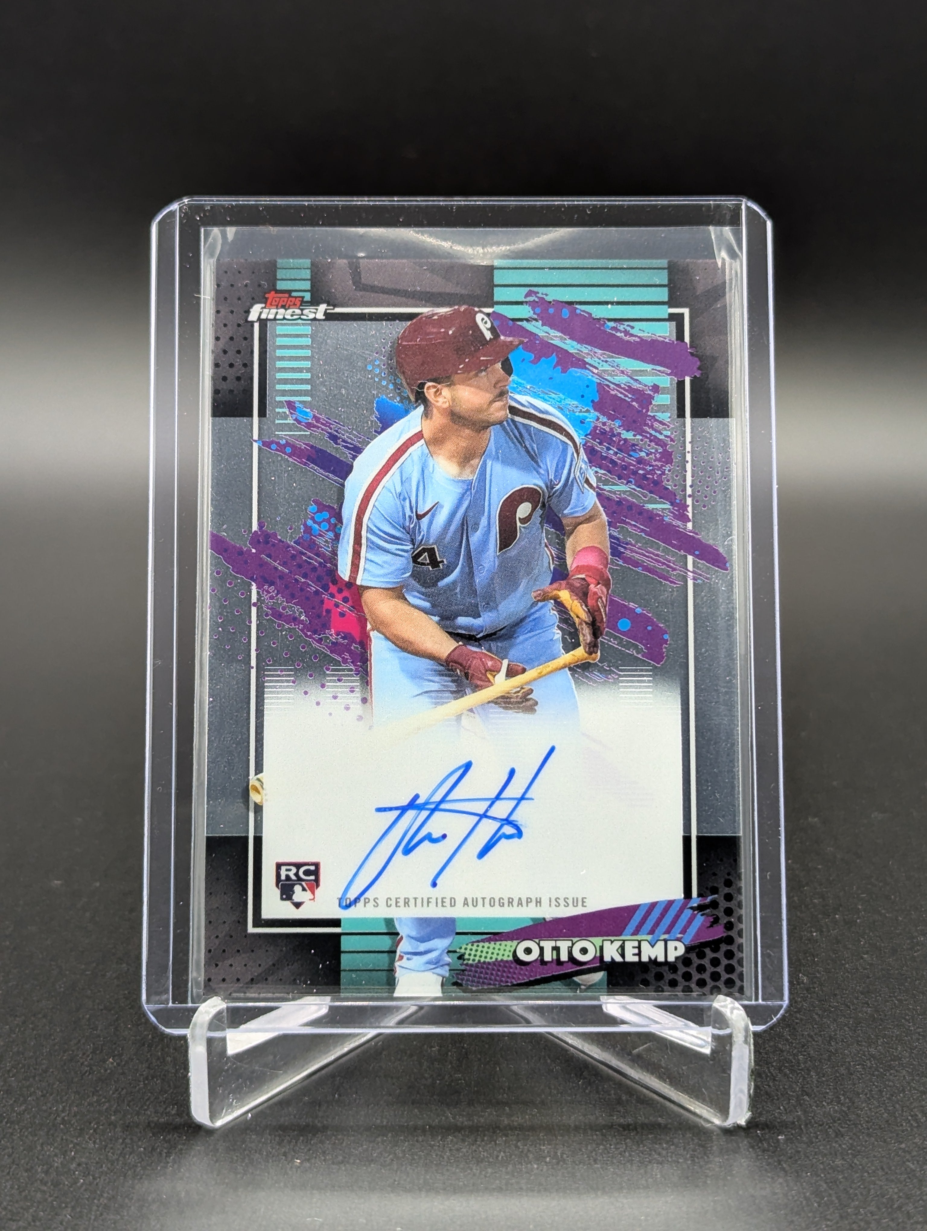 2026 Topps Finest Auto #FA-OK Otto Kemp RC Phillies