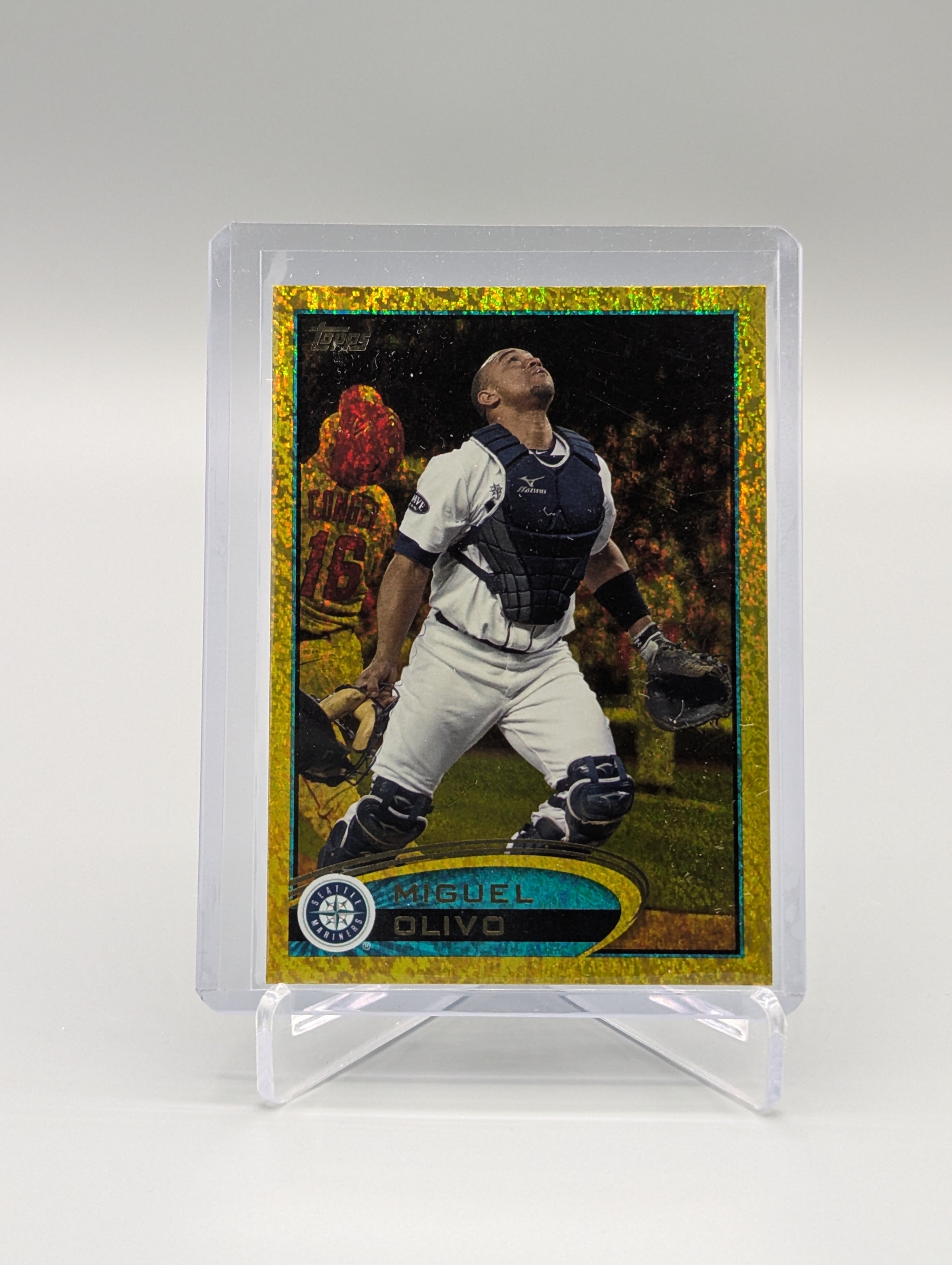 2022 Topps Gold Sparkle #118 Miguel Olvio Mariners