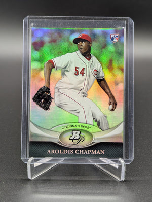 2011 Bowman Platinum Refractor #93 Aroldis Chapman RC Reds