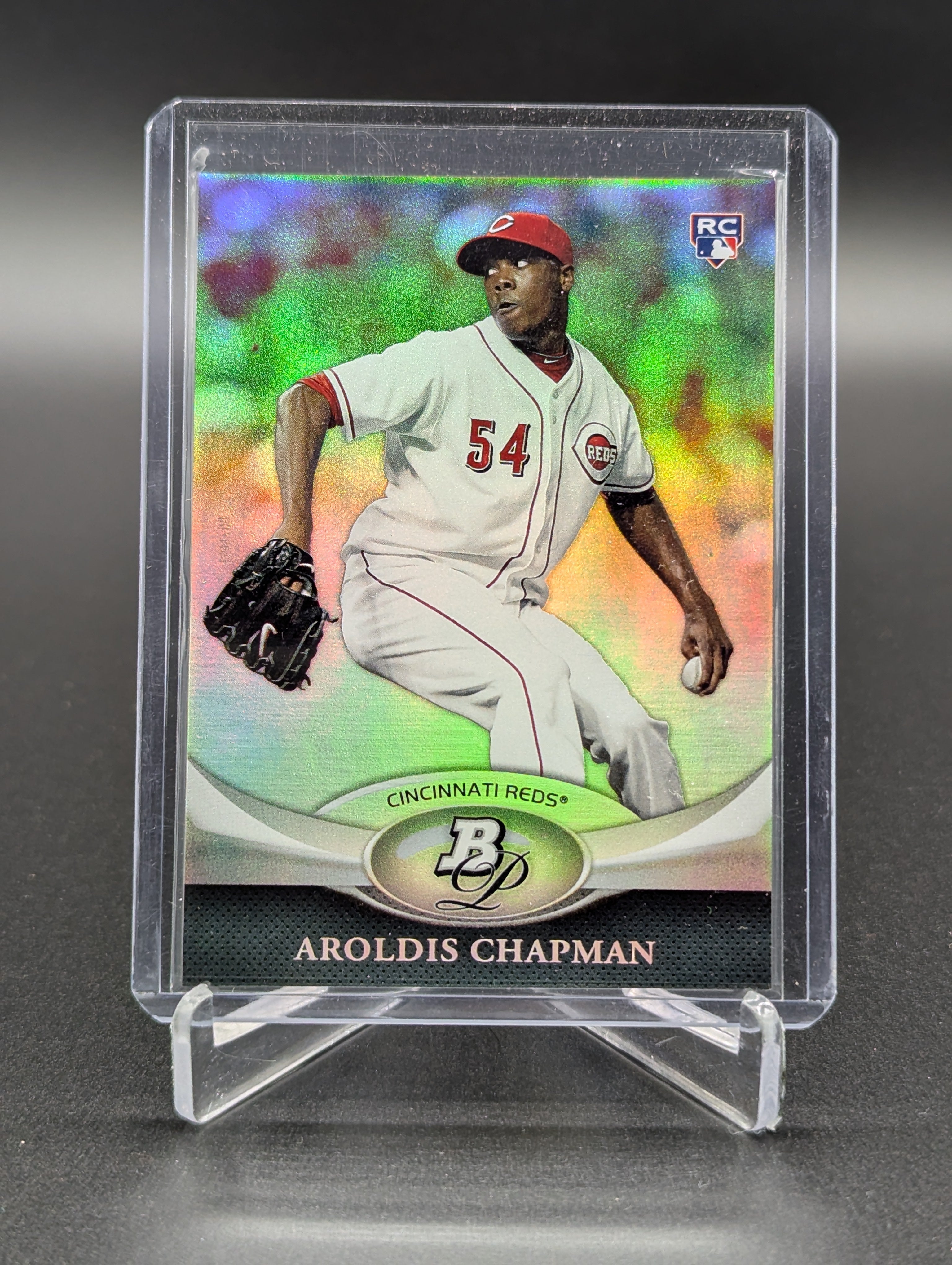 2011 Bowman Platinum Refractor #93 Aroldis Chapman RC Reds
