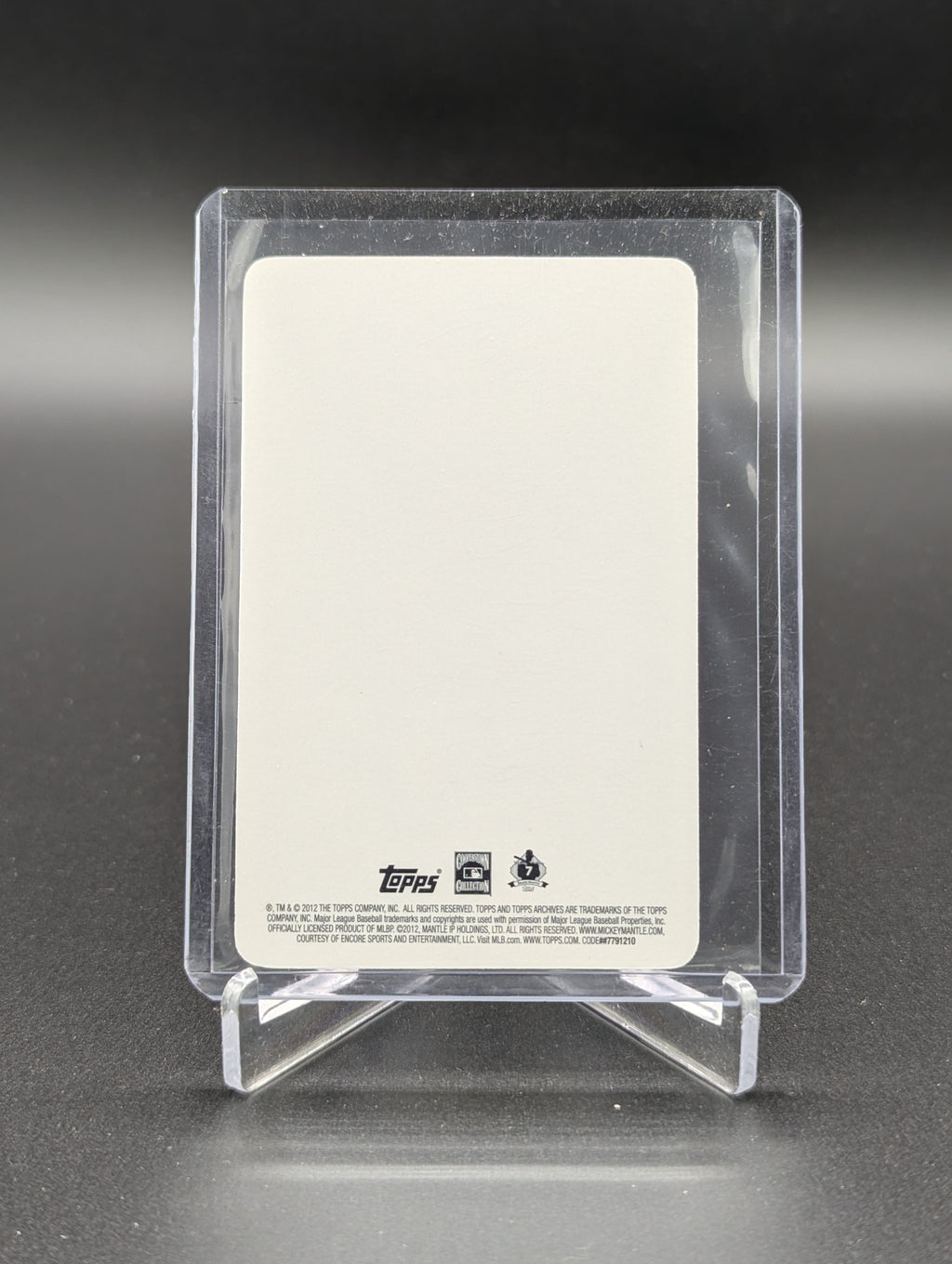 2011 Topps Lineage 3D Mickey Mantle Yankees