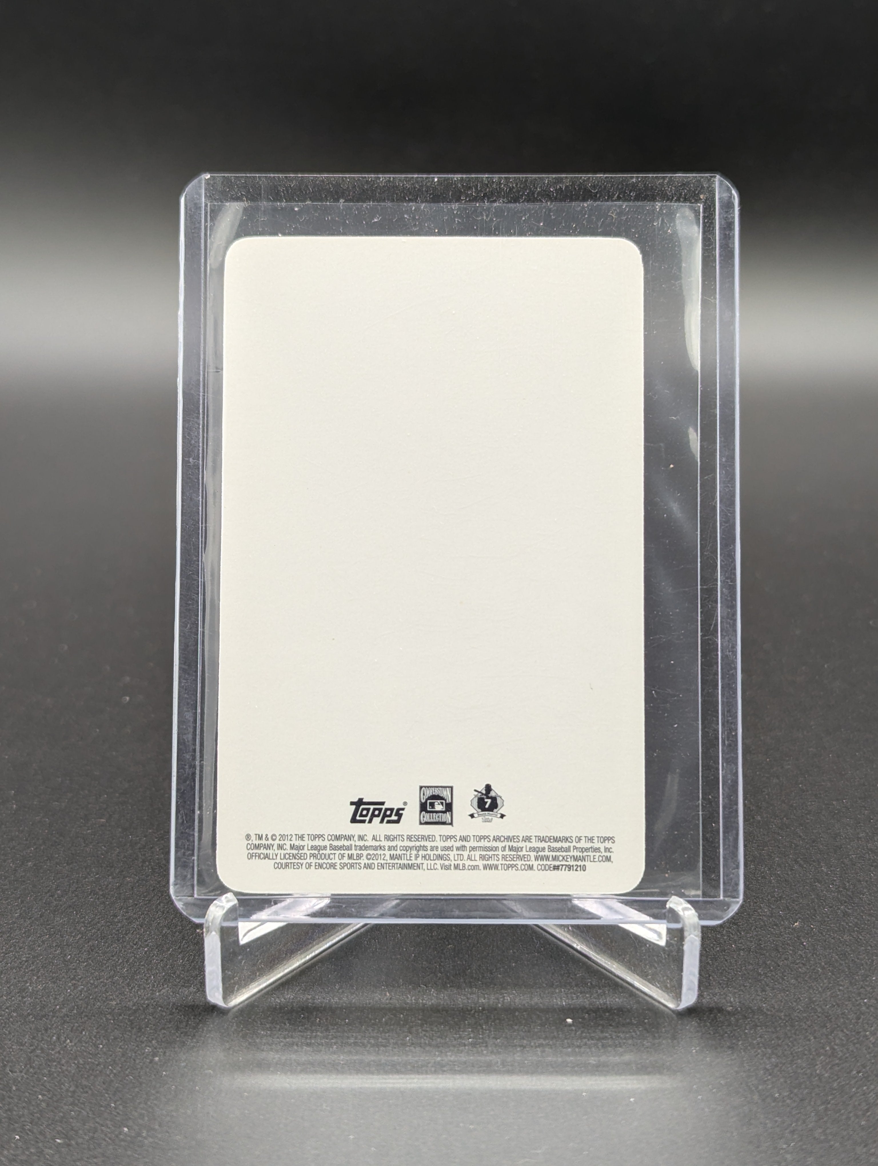 2011 Topps Lineage 3D Mickey Mantle Yankees