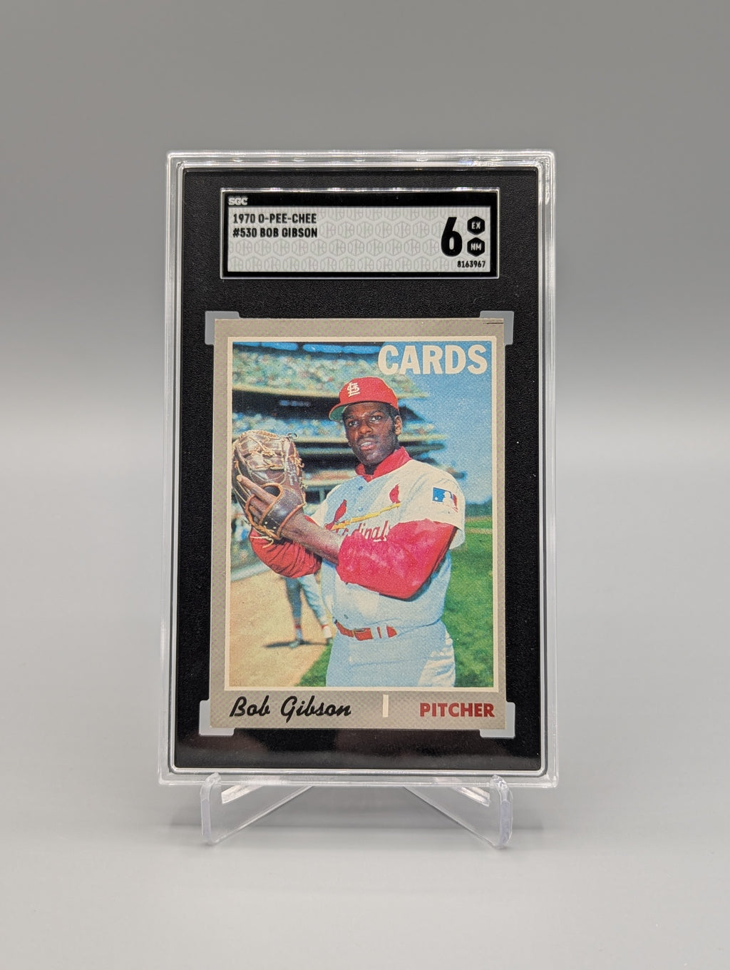 1970 O-Pee-Chee #530 Bob Gibson SGC 6 Cardinals