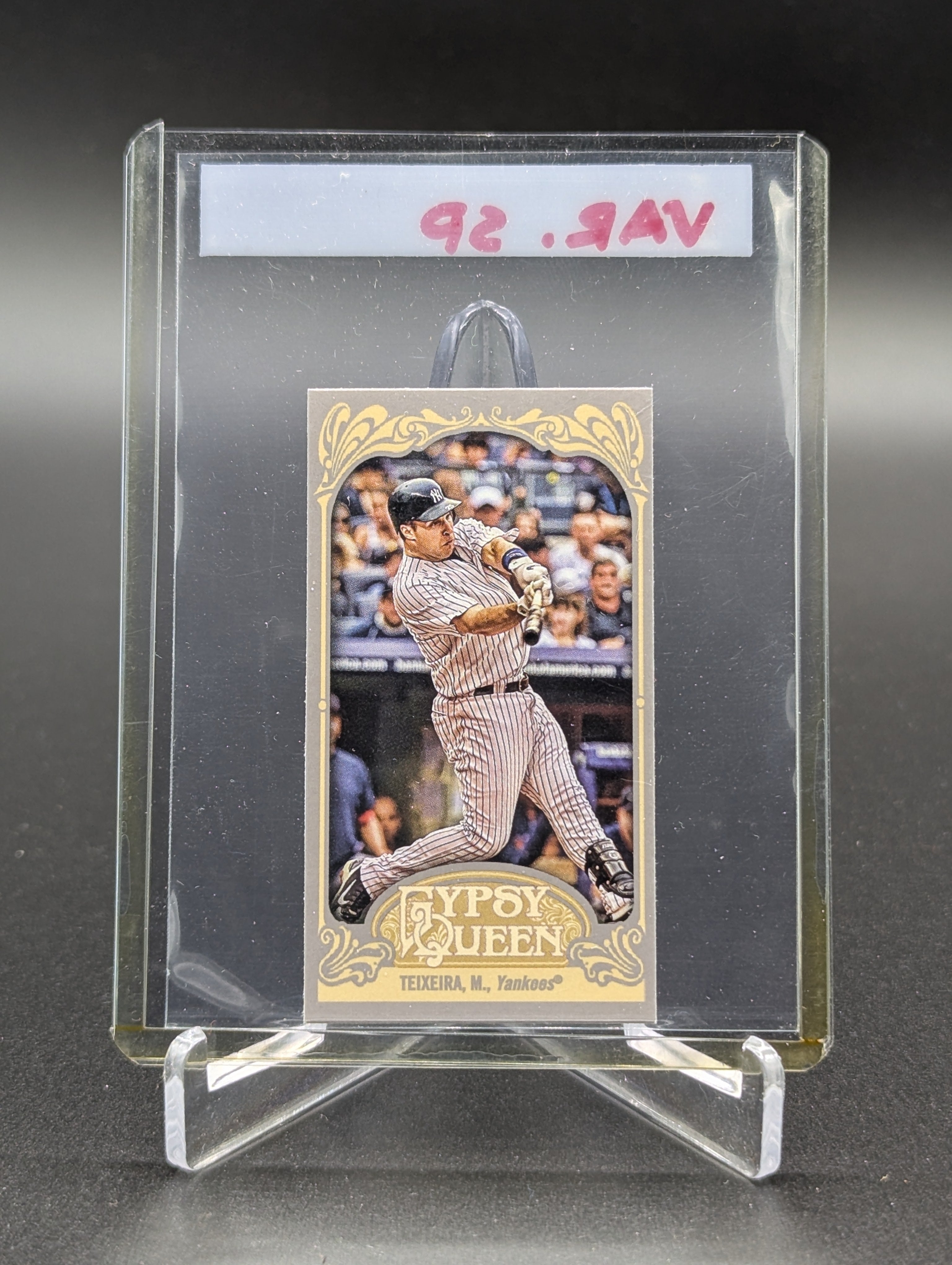 2012 Topps Gypsy Queen Mini Image Variation #90 Mark Teixeira Yankees
