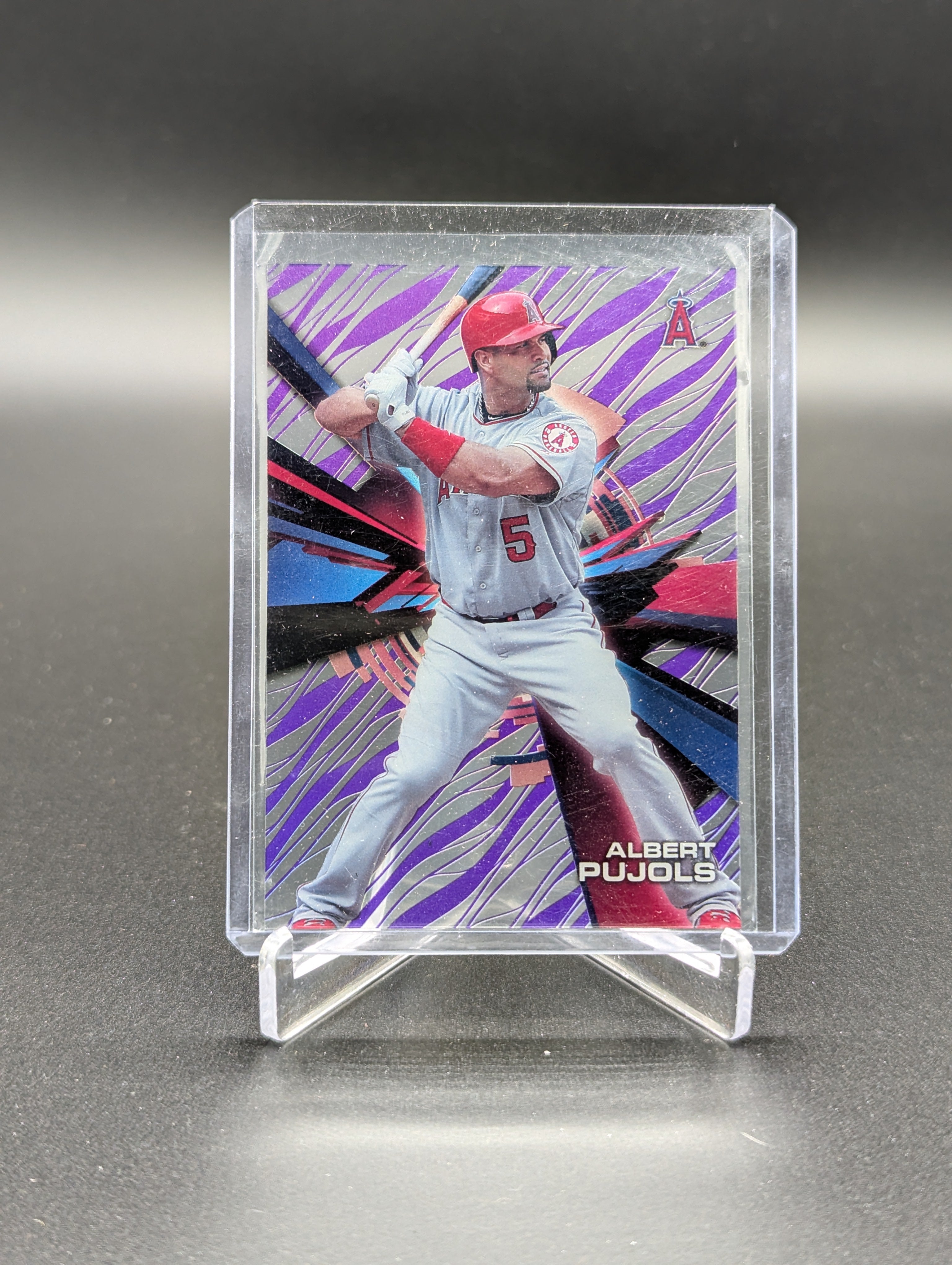 2015 Topps High Tek Purple Rainbow Albert Pujols Angels