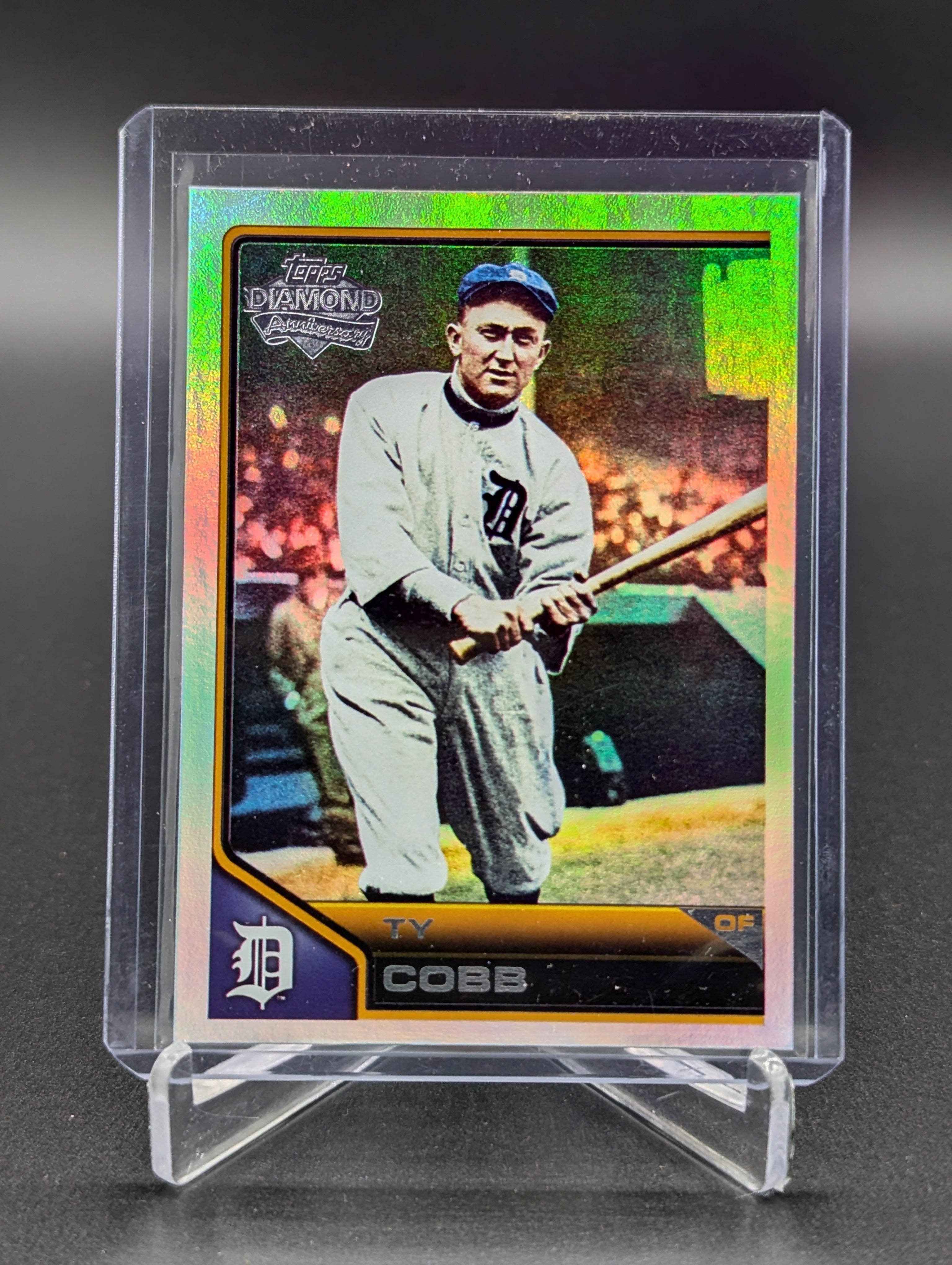 2011 Topps Lineage Refractor Diamond Anniversary #105 Ty Cobb Tigers