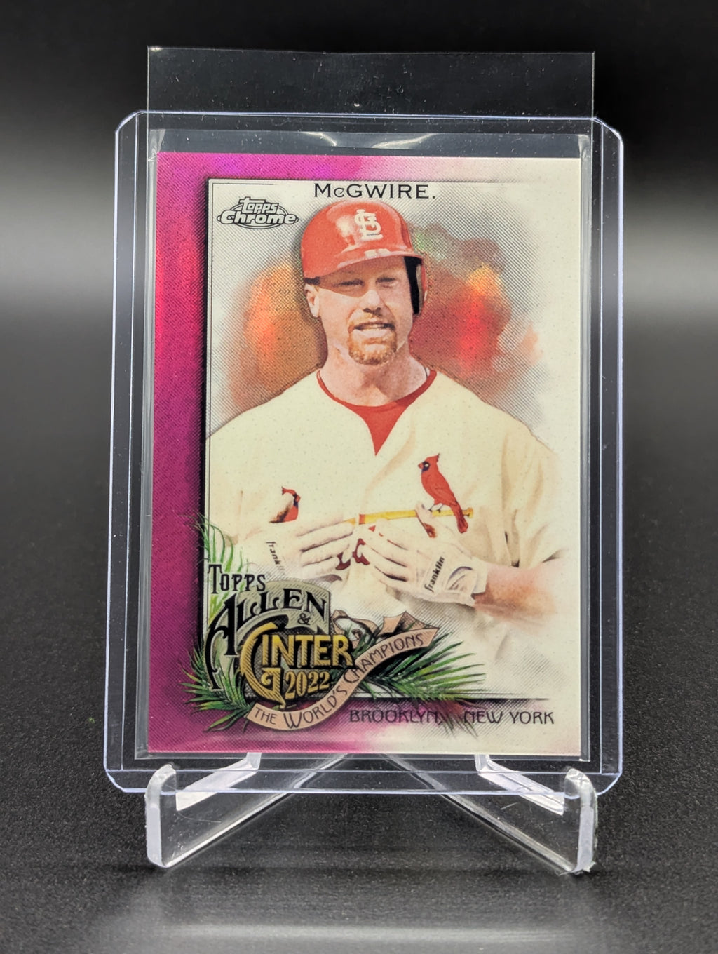 2022 Topps Allen & Ginter Chrome Magenta /199 #102 Mark McGwire Cardinals