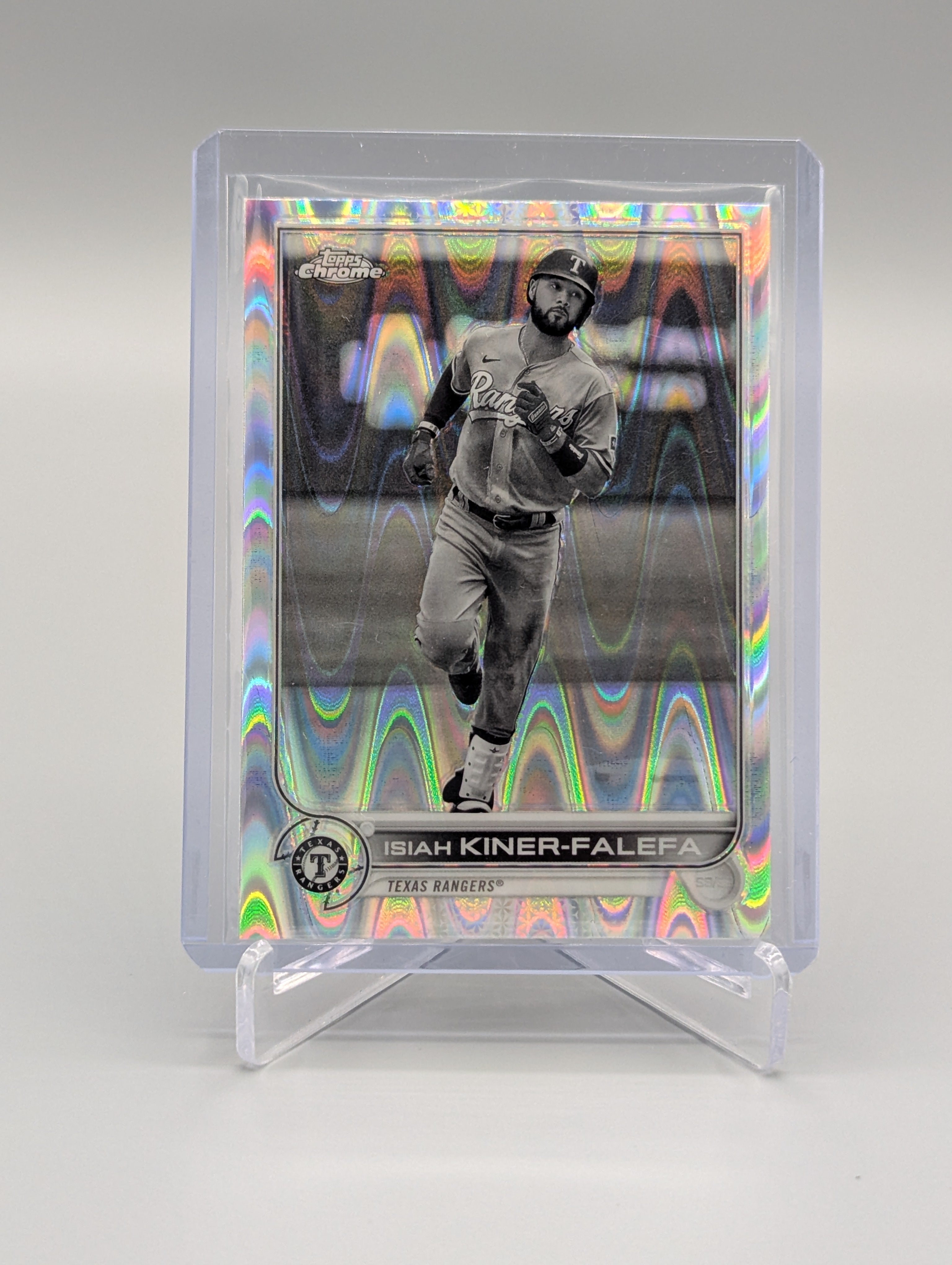 2022 Topps Chrome Sonic Black & White RayWave #192 Isiah Kiner-Falefa Twins