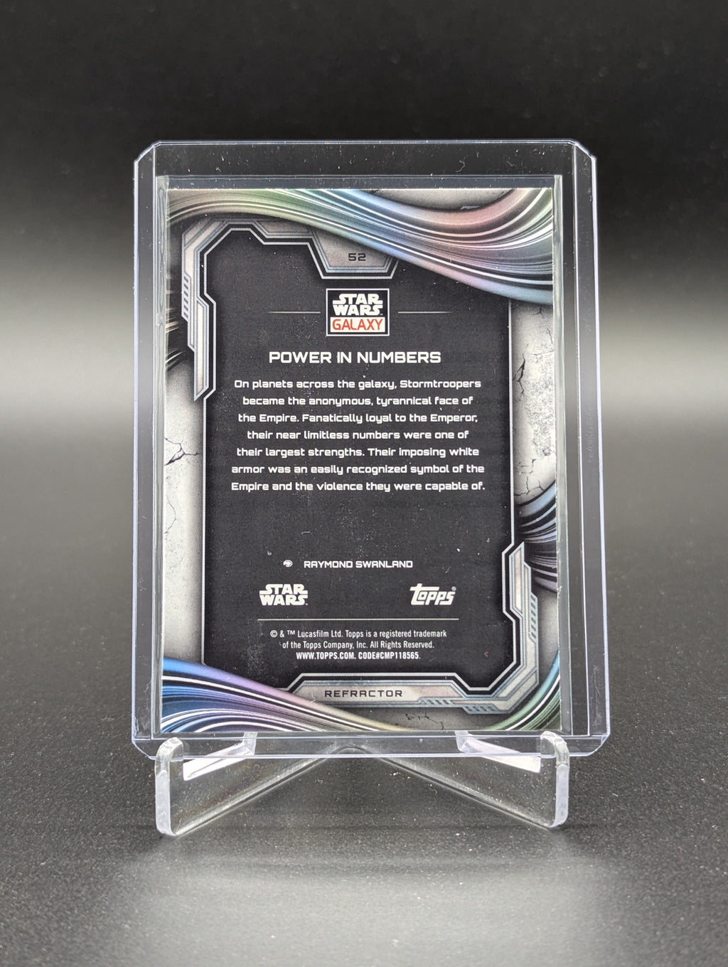 2025 Topps Chrome Star Wars Galaxy Refractor #52 Power In Numbers