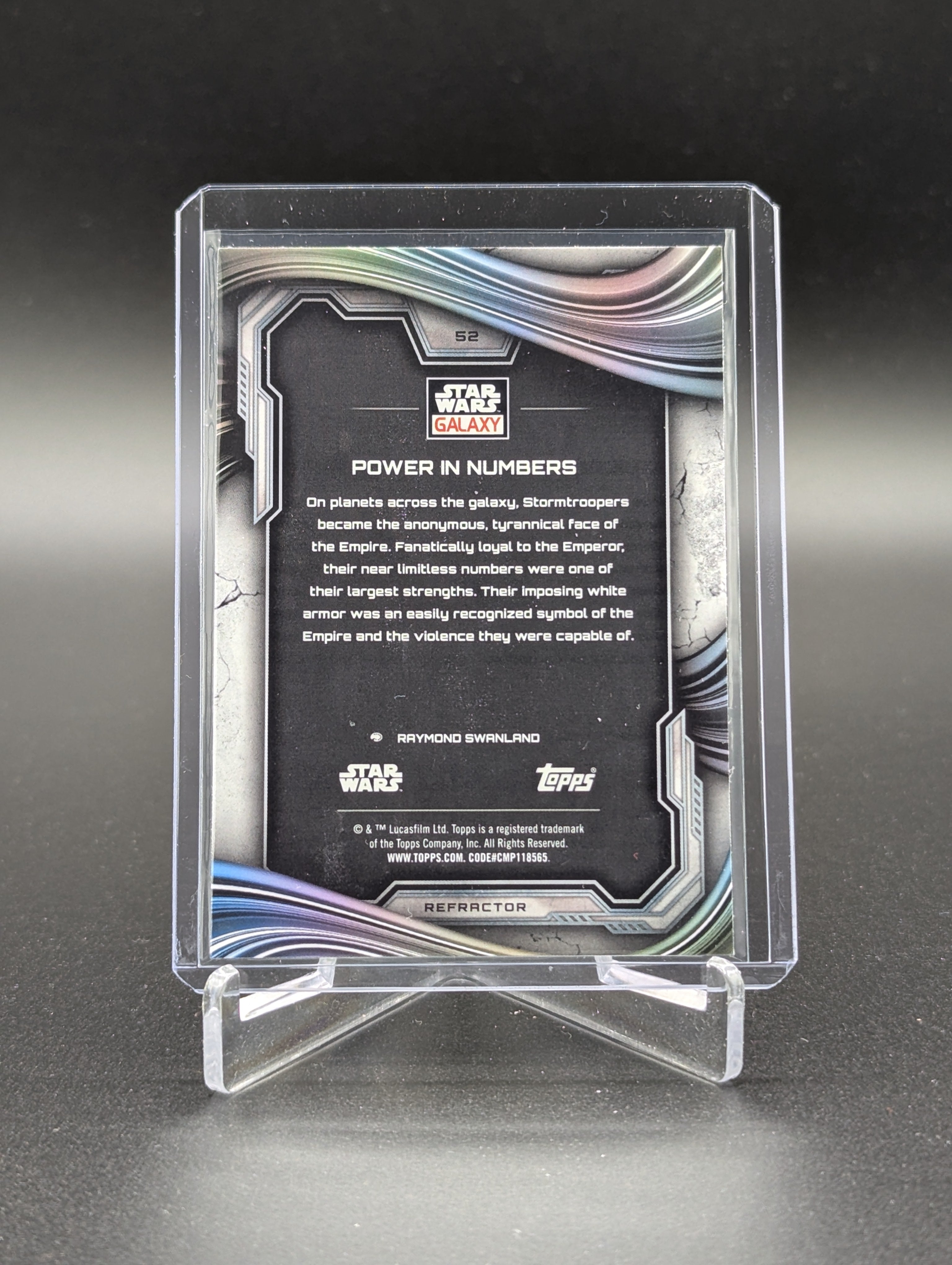 2025 Topps Chrome Star Wars Galaxy Refractor #52 Power In Numbers