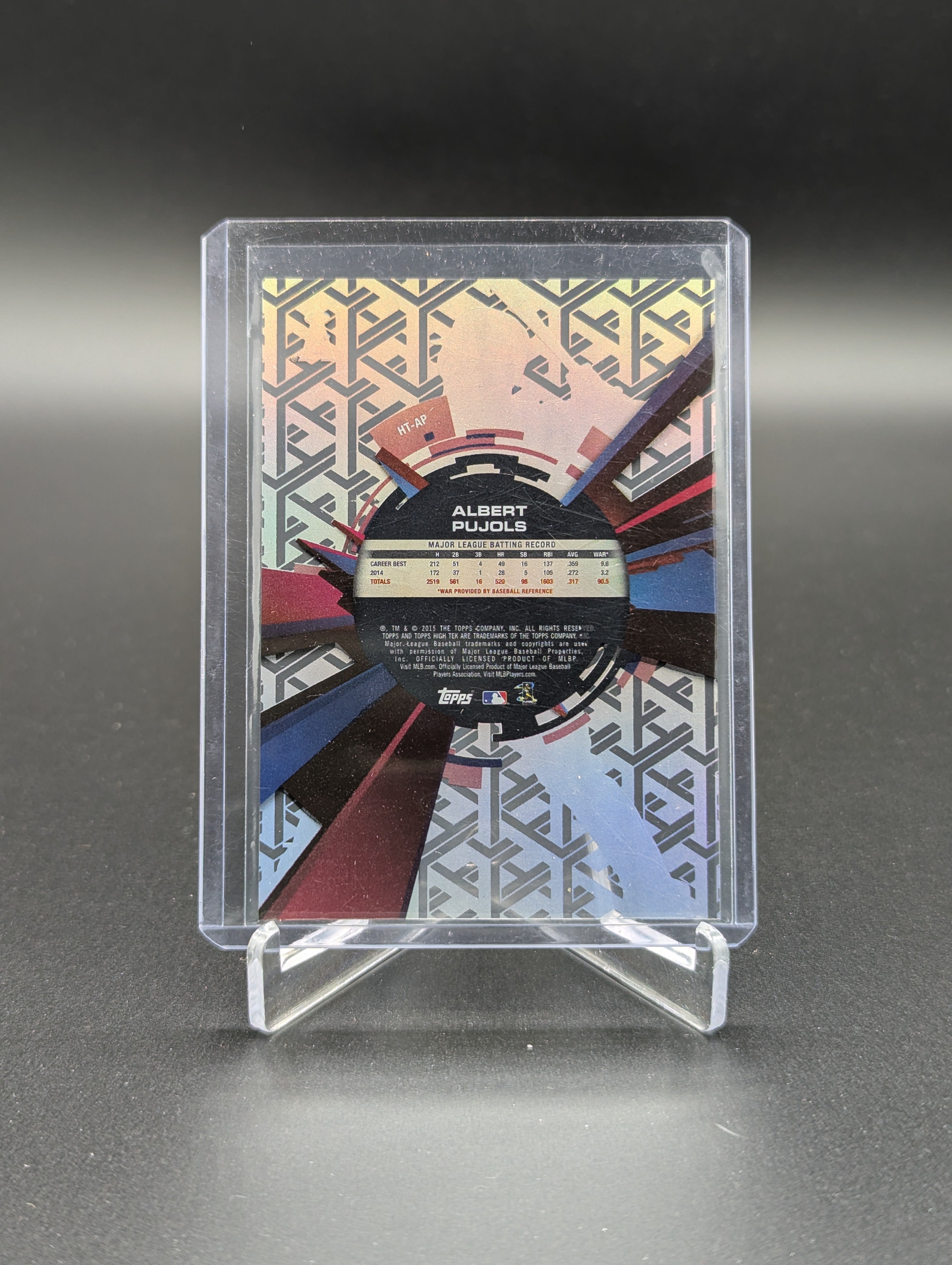 2015 Topps High Tek Cubes Albert Pujols Angels