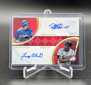 2024 Topps Dynamic Duals Dual Auto Ruby /10 #19A Rafael Palmeiro Tony Oliva