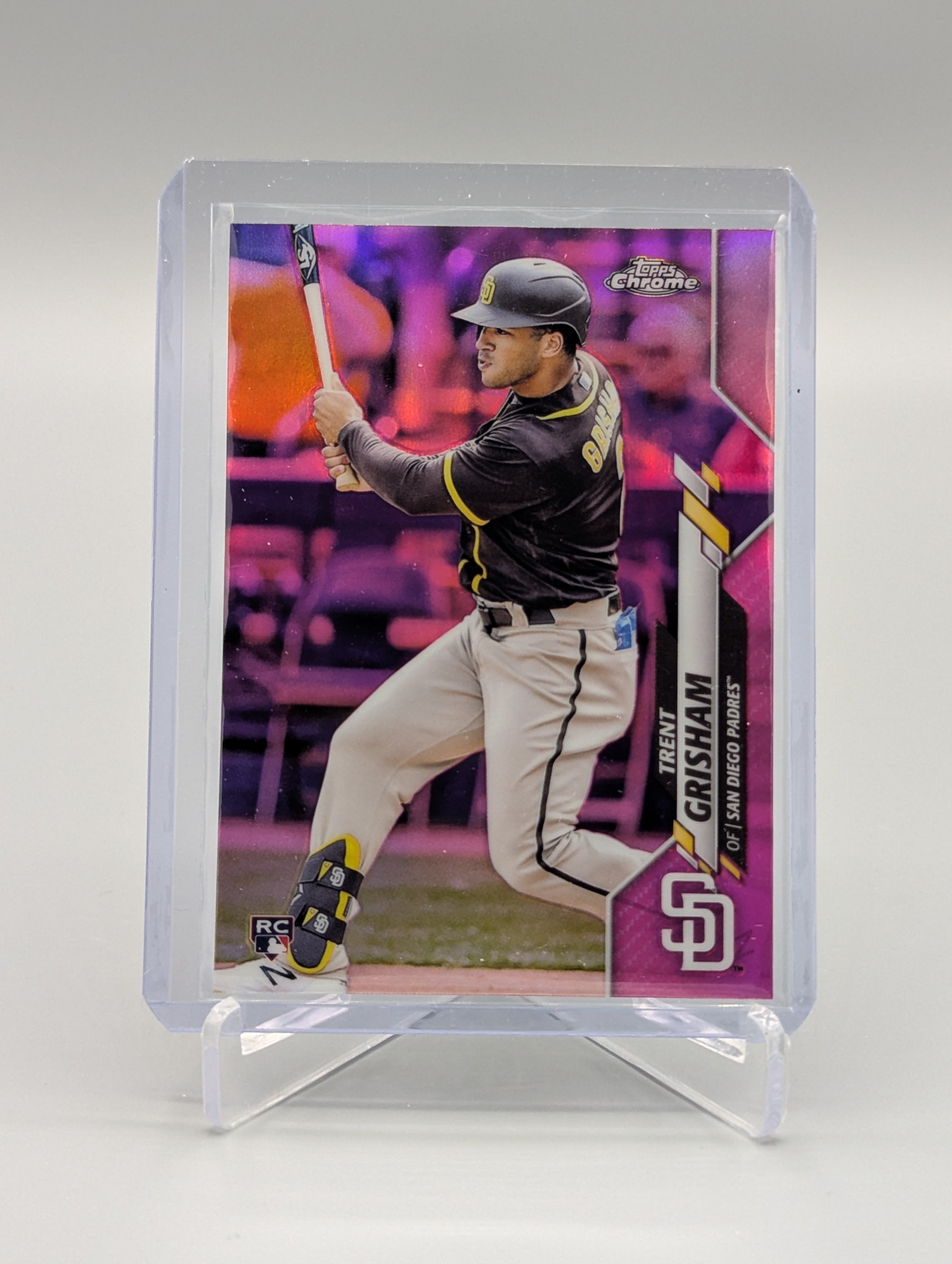 2020 Topps Chrome Update Pink Refractor #U-34 Trent Grisham RC Padres