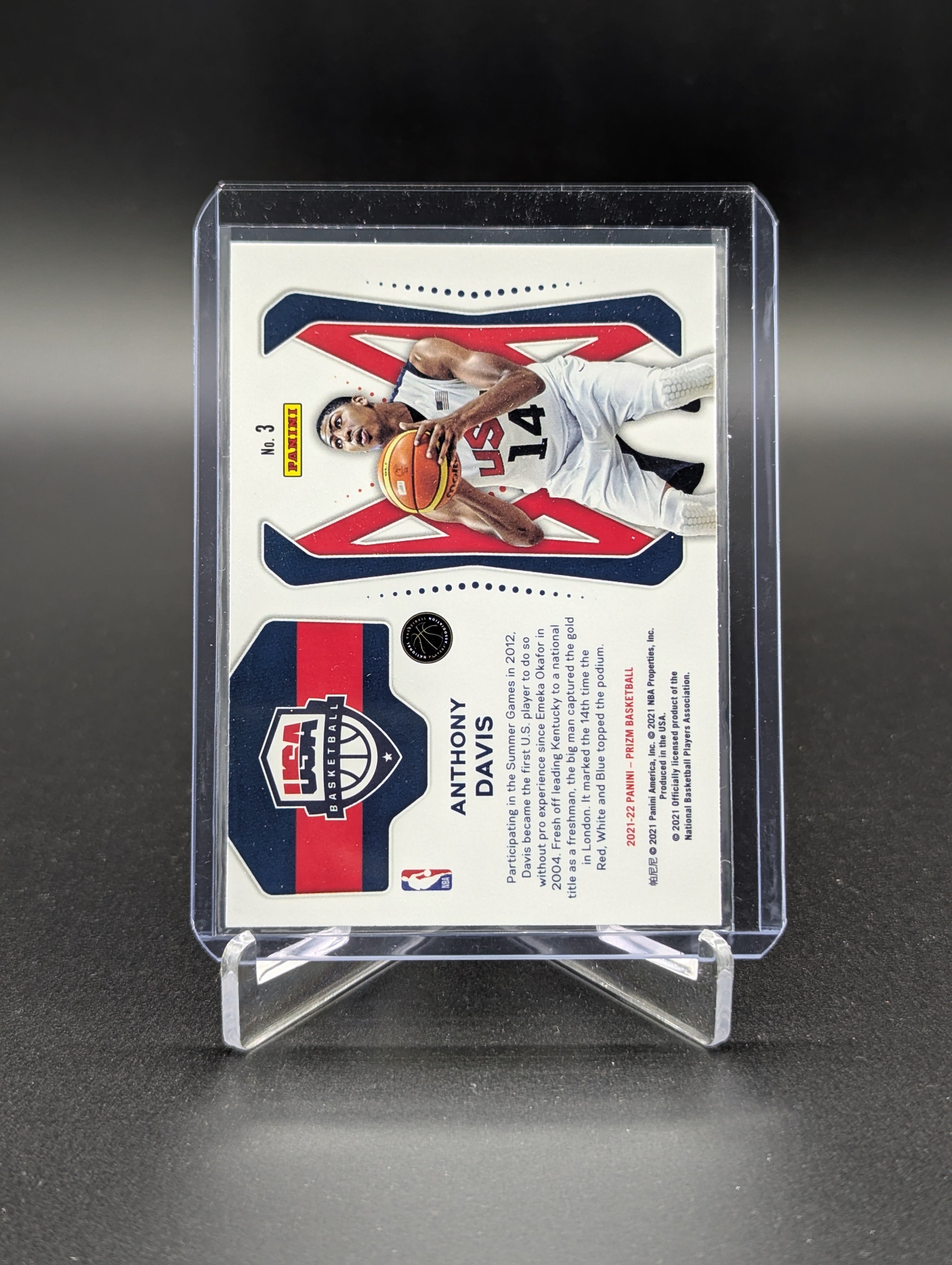 2021-22 Panini Prizm USA Basketball #3 Anthony Davis