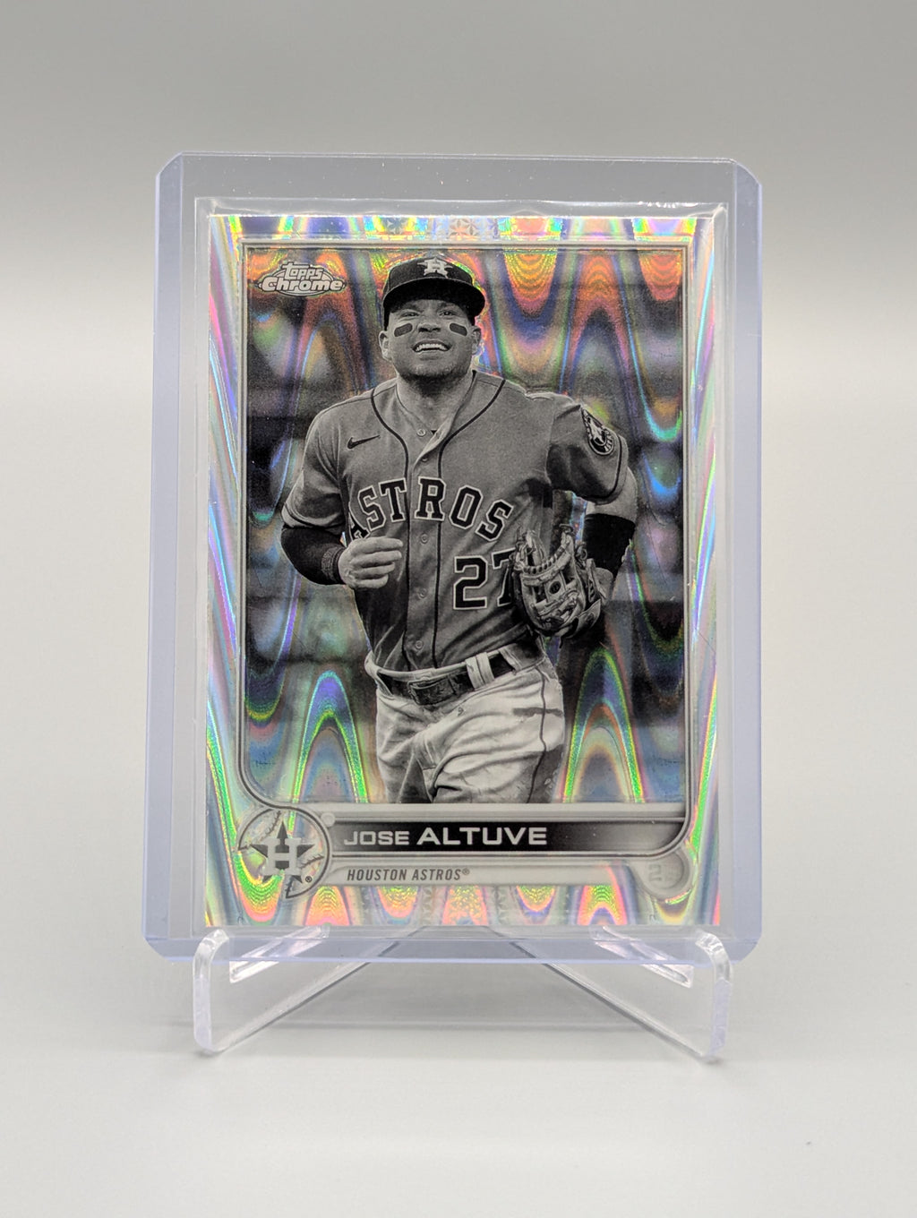 2022 Topps Chrome Sonic Black & White RayWave #6 Jose Altuve Astros