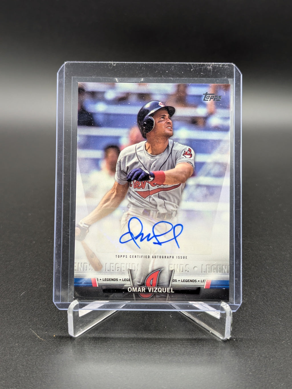 2018 Topps Legends Auto #SA-OV Omar Vizquel Indians