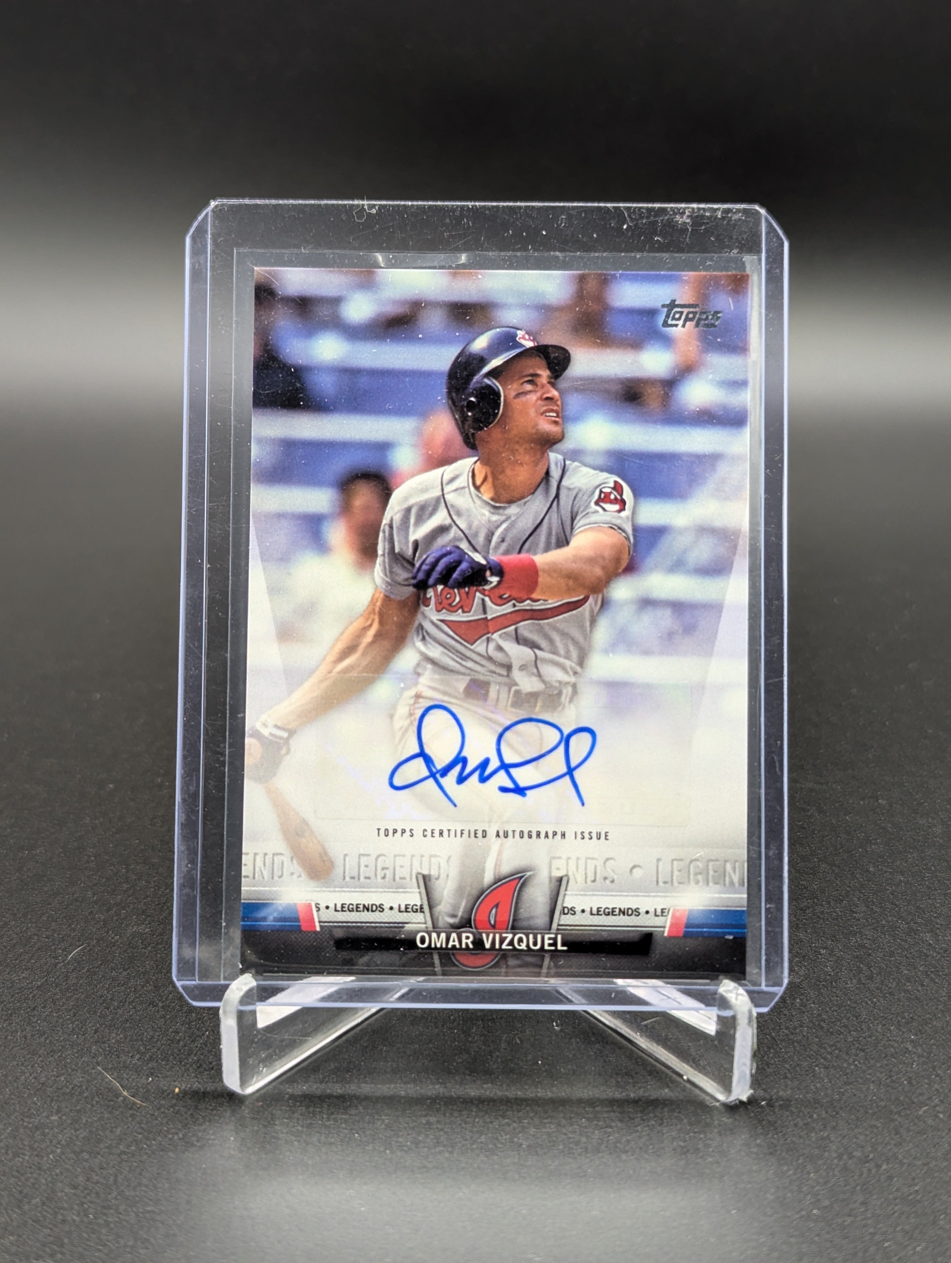 2018 Topps Legends Auto #SA-OV Omar Vizquel Indians