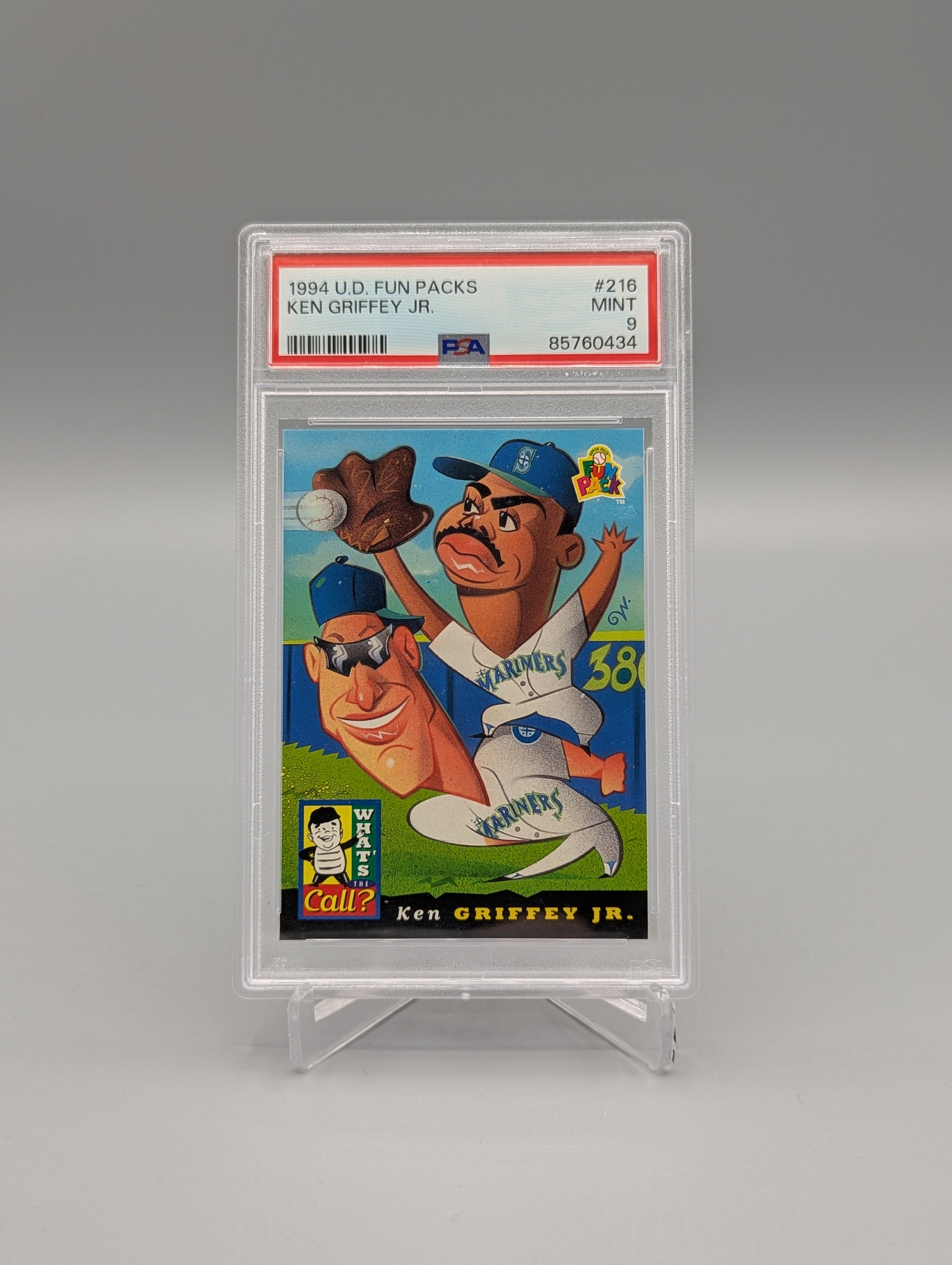 1994 UD Fun Packs #216 Ken Griffey Jr PSA 9 Mariners