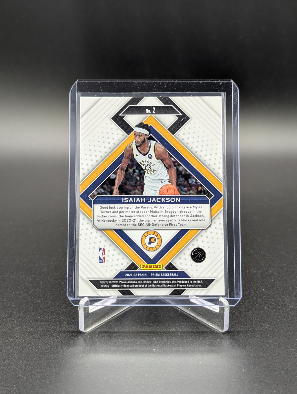2021-22 Panini Prizm Emergent #2 Isaiah Jackson RC Pacers