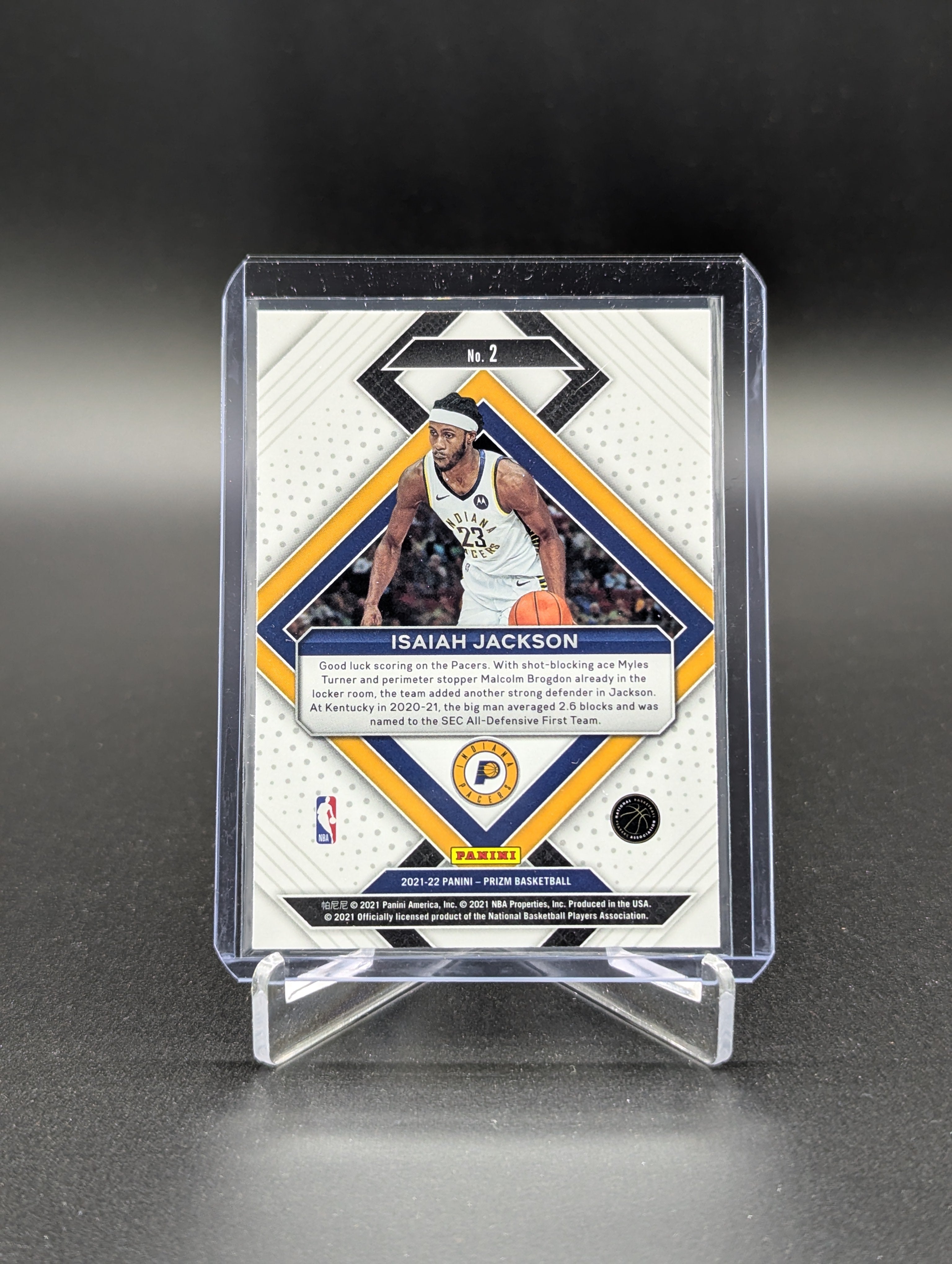 2021-22 Panini Prizm Emergent #2 Isaiah Jackson RC Pacers