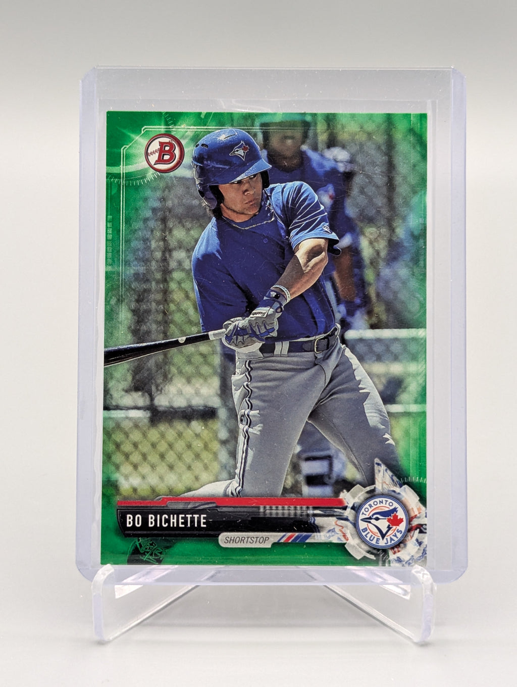2017 Bowman Draft Green #BD-38 Bo Bichette #/99 Blue Jays