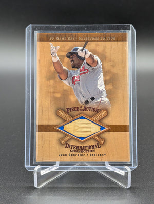 2001 Upper Deck SP Game Bat Milestone #M-JG Juan Gonzalez Indians