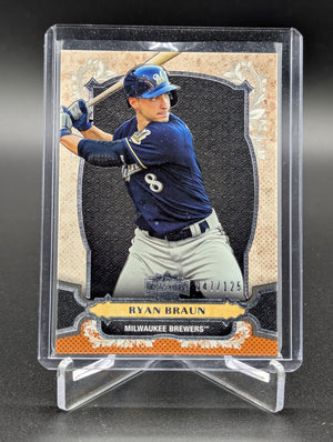 2014 Topps Triple Threads Amber #55 Ryan Braun #/125 Brewers