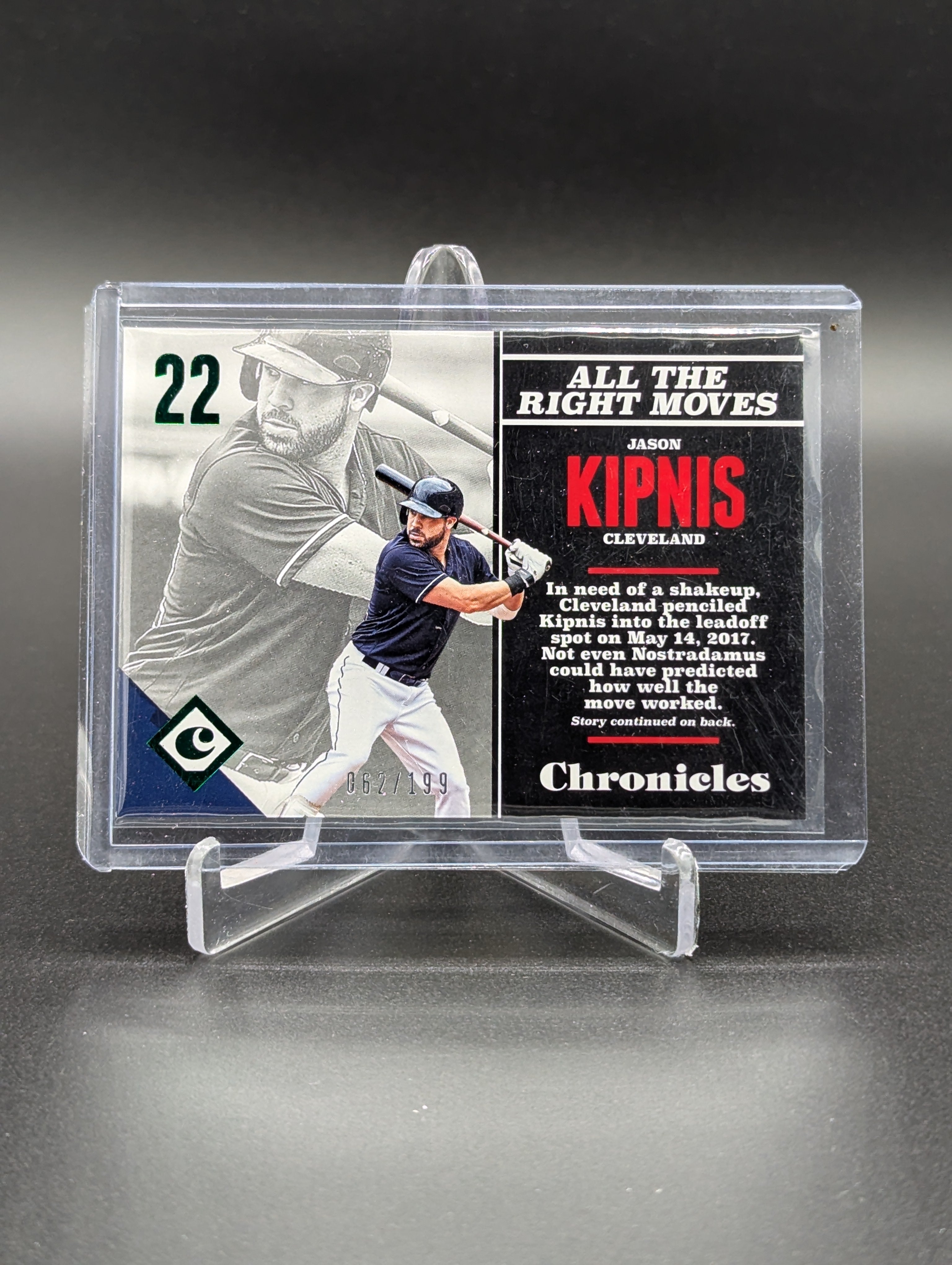 2017 Panini Chronicles Green #14 Jason Kipnis Indians #/199