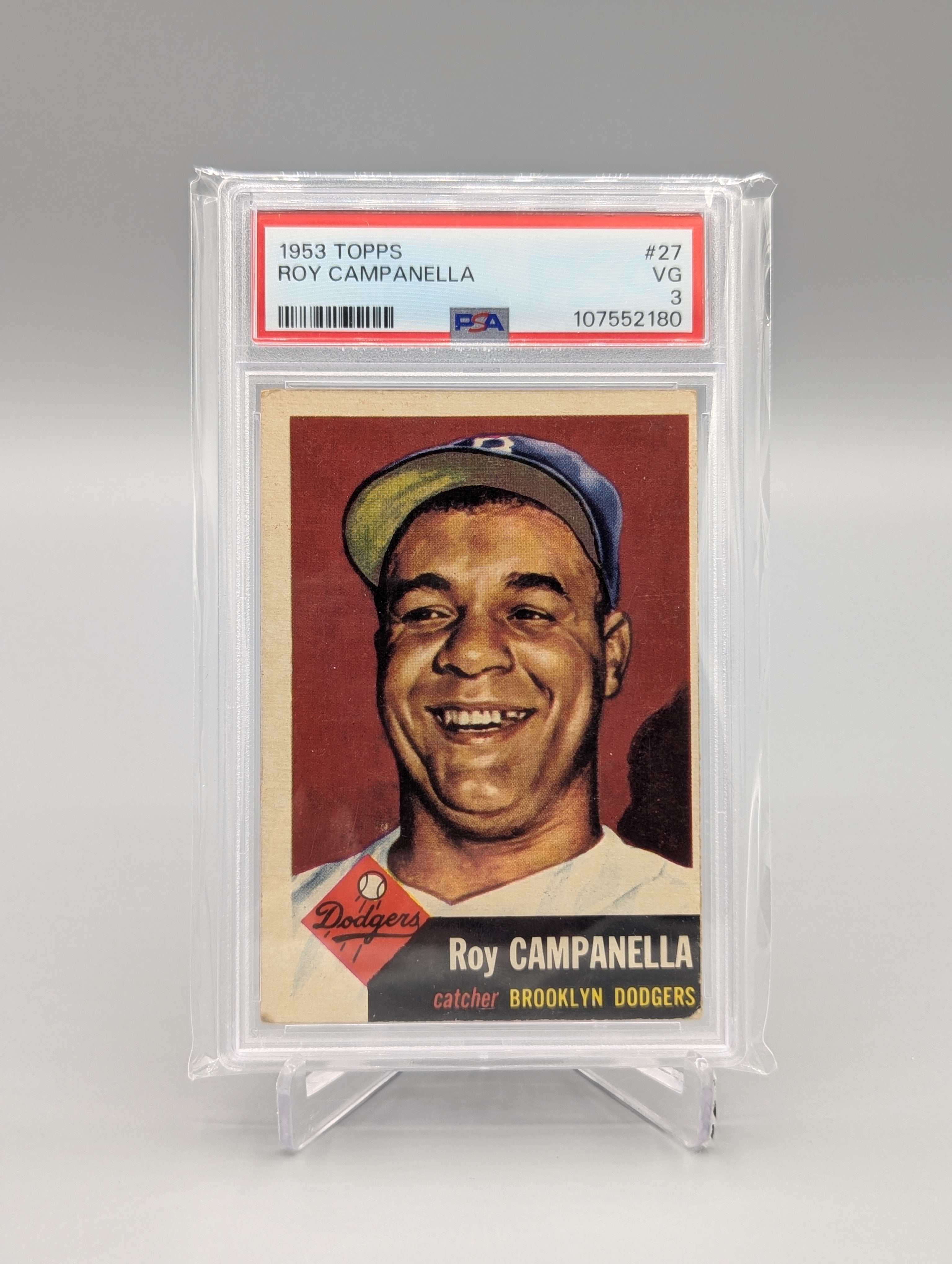 1953 Topps #27 Roy Campanella PSA 3 Dodgers