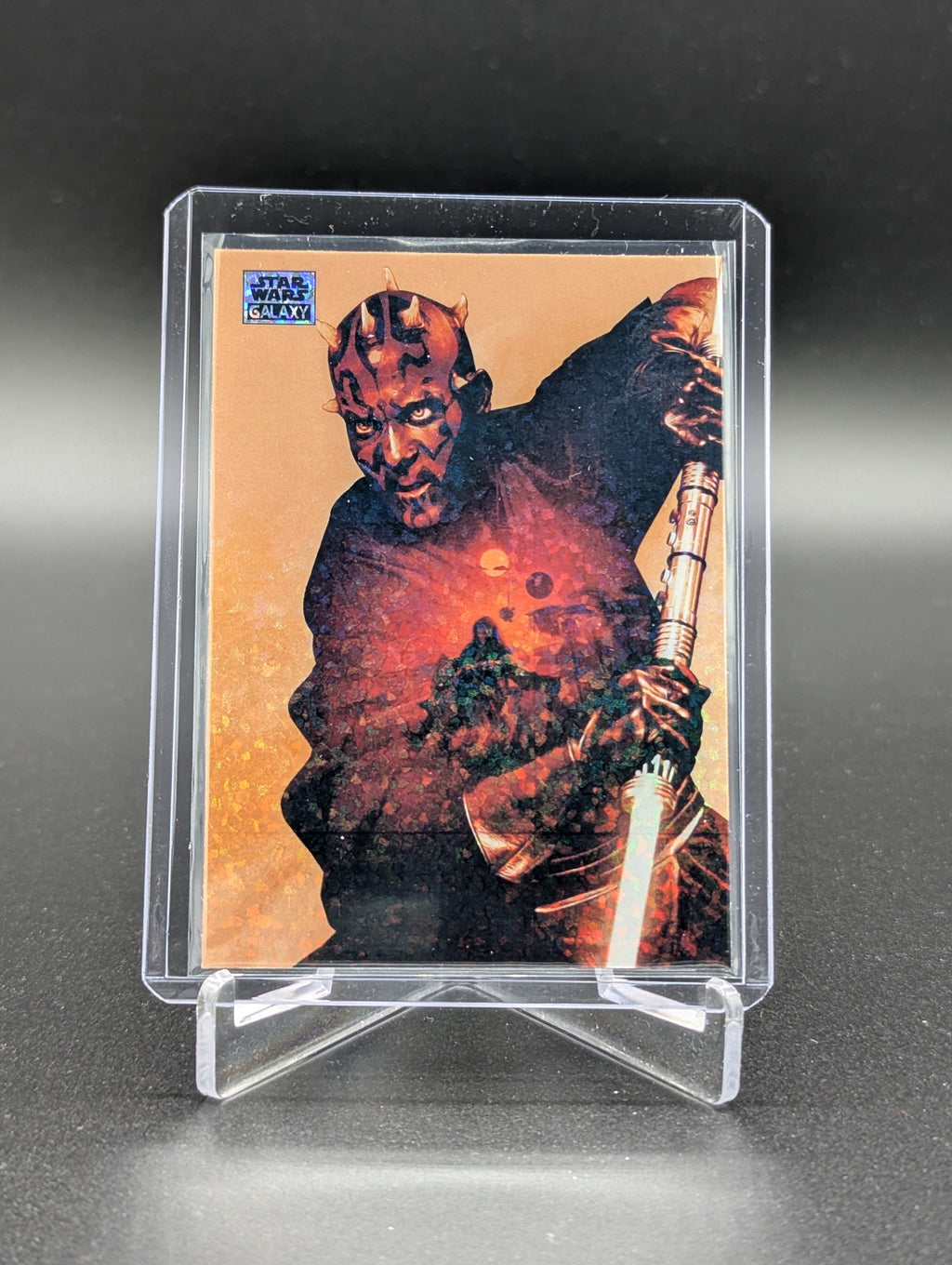 2025 Topps Chrome Star Wars Galaxy Mini Diamond #98 Darth Maul