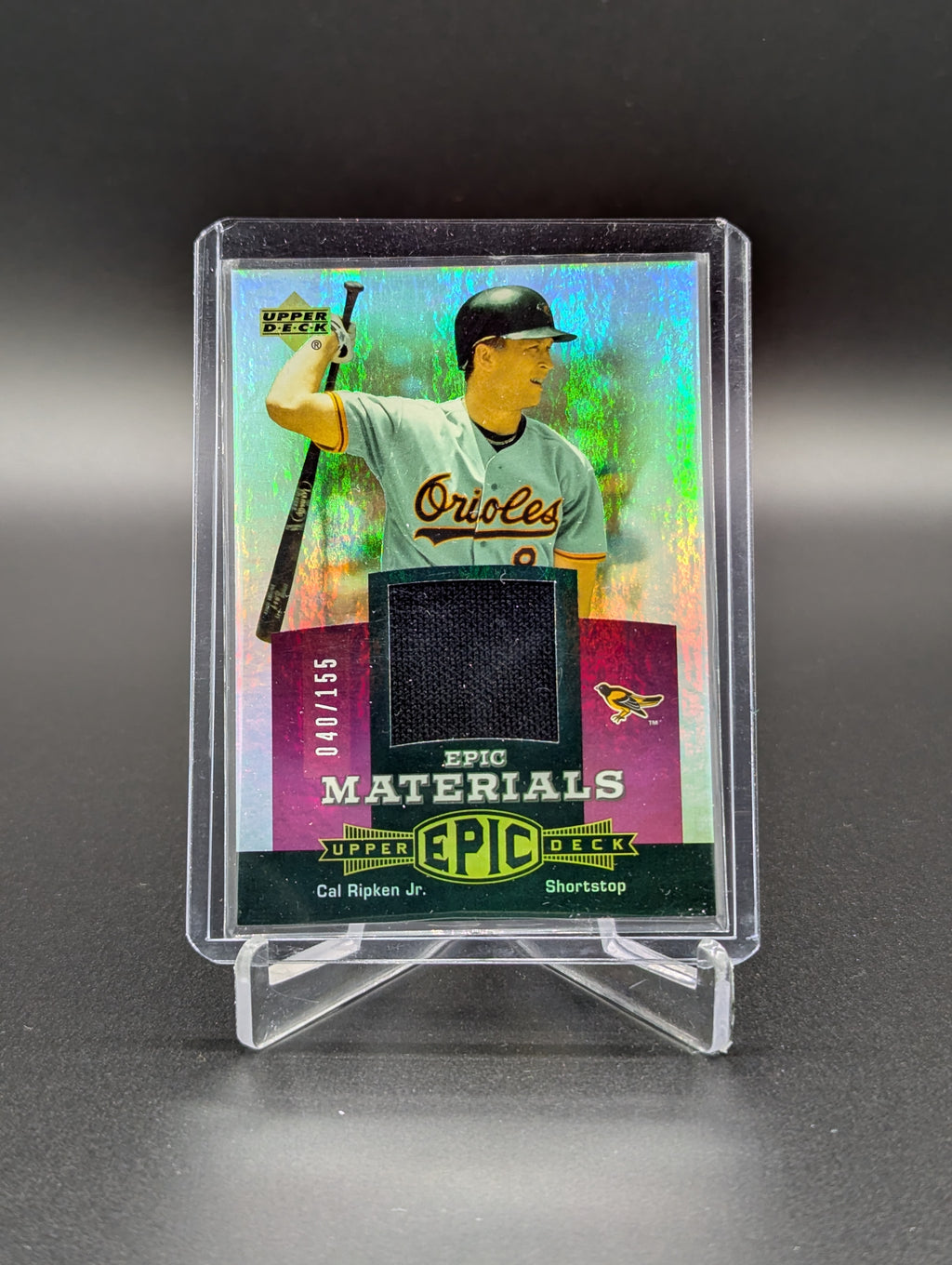 2006 UD Epic Epic Materials /155 #EM-CR1 Cal Ripken Jr Orioles