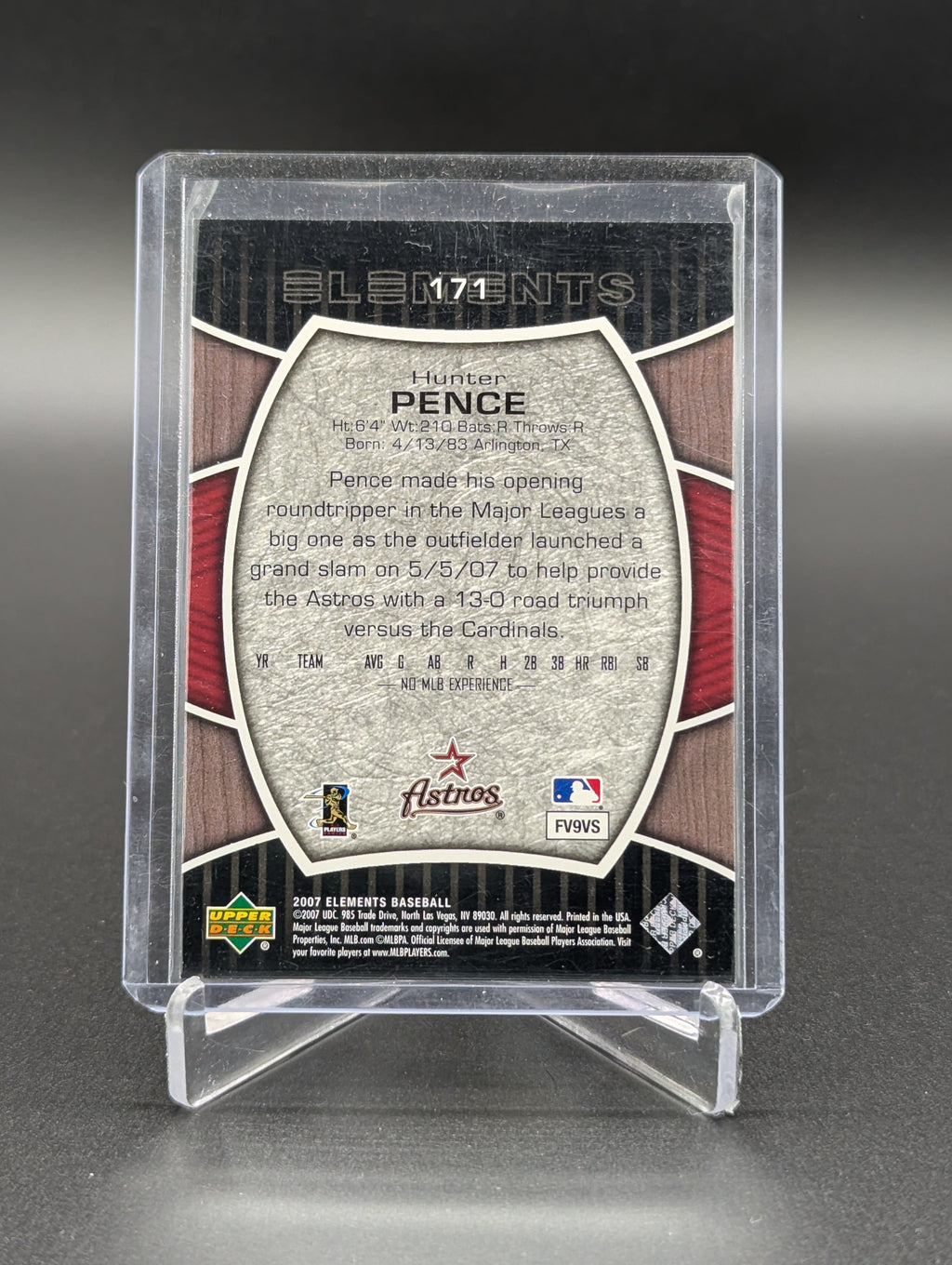 2007 UD Elements Rookie Elements /550 #171 Hunter Pence RC Astros