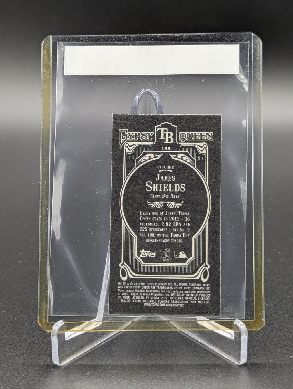 2012 Topps Gypsy Queen Mini Black #139 James Shields Rays