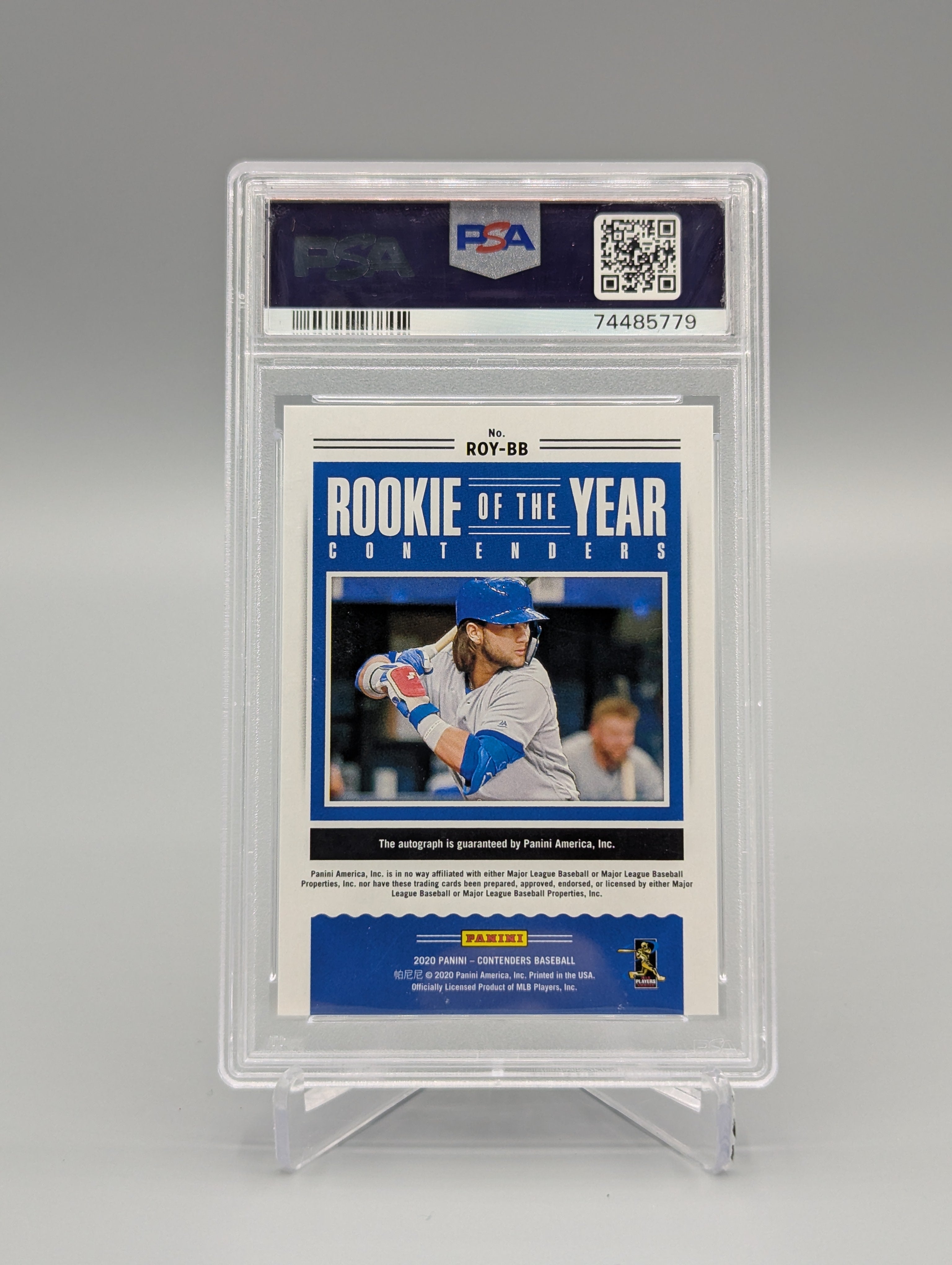 2020 Panini Contenders Cracked Ice #ROYBB Bo Bichette Auto #/23 Blue Jays
