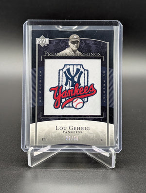 2007 Upper Deck Premier Premier Stitchings /50 #PS-7 Lou Gehrig Yankees