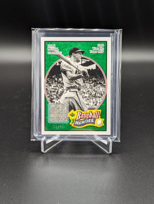 2005 Upper Deck Heroes Memorabilia Emerald #71 Stan Musial #/99 Cardinals