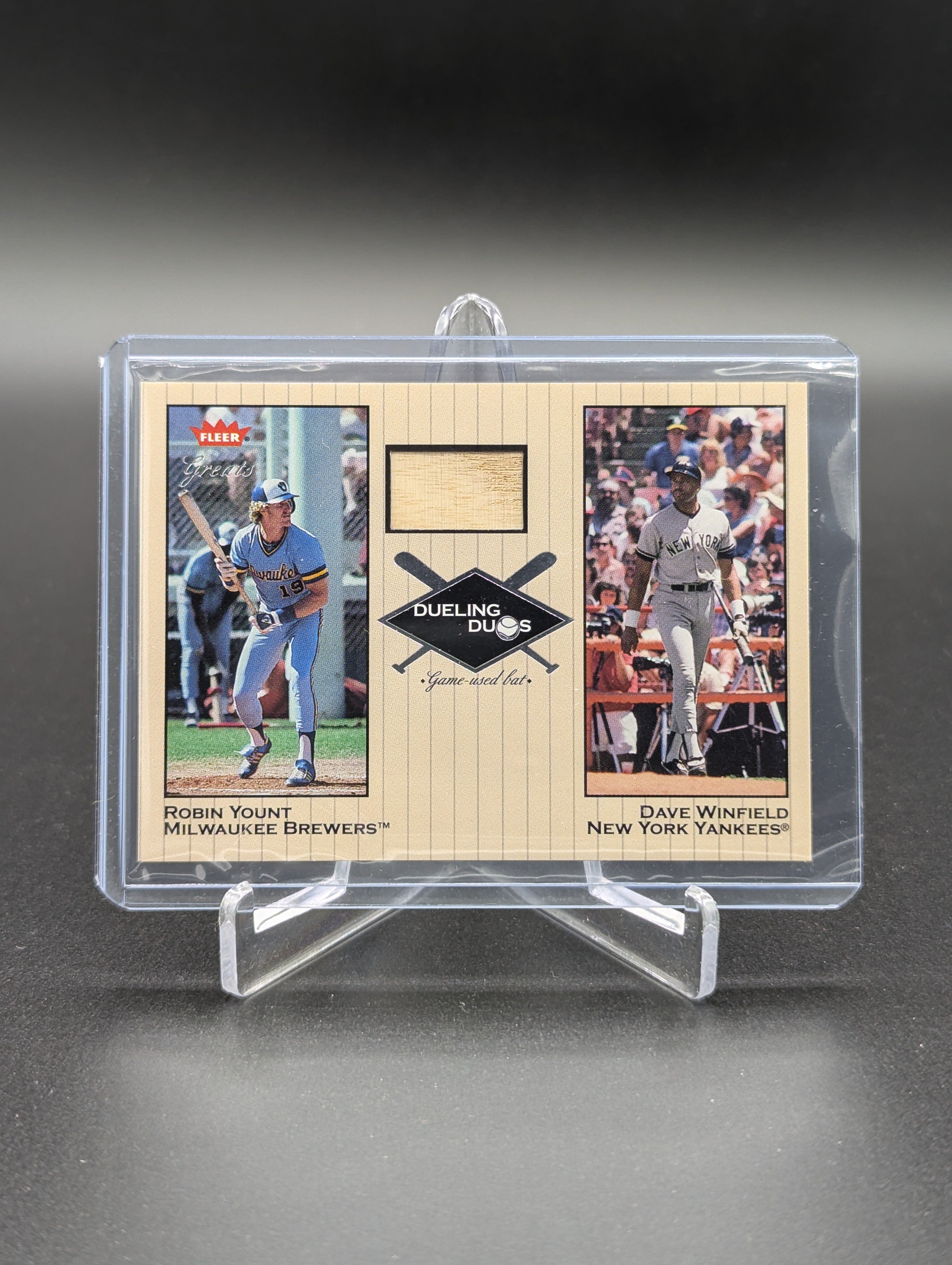2002 Fleer Greats Dueling Duos Robin Yount Dave Winfield