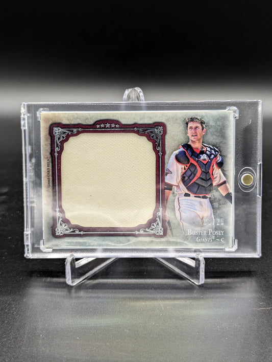 2013 Topps Five Star Jumbo Jersey Red #FSJJR-BP Buster Posey #/25 Giants