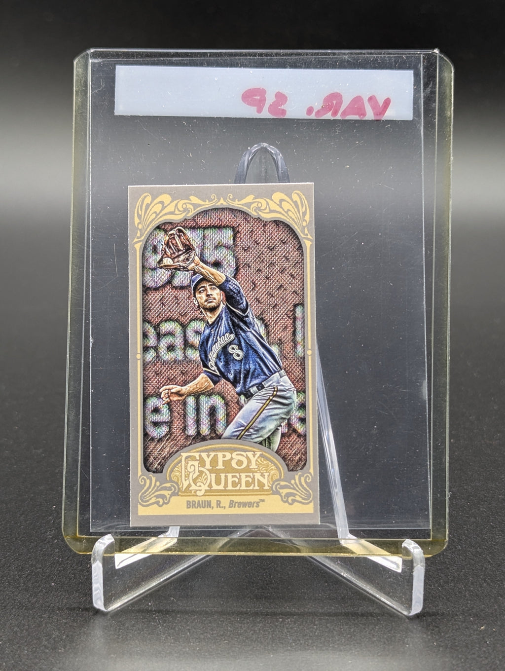 2012 Topps Gypsy Queen Mini Image Variation #80 Ryan Braun Brewers