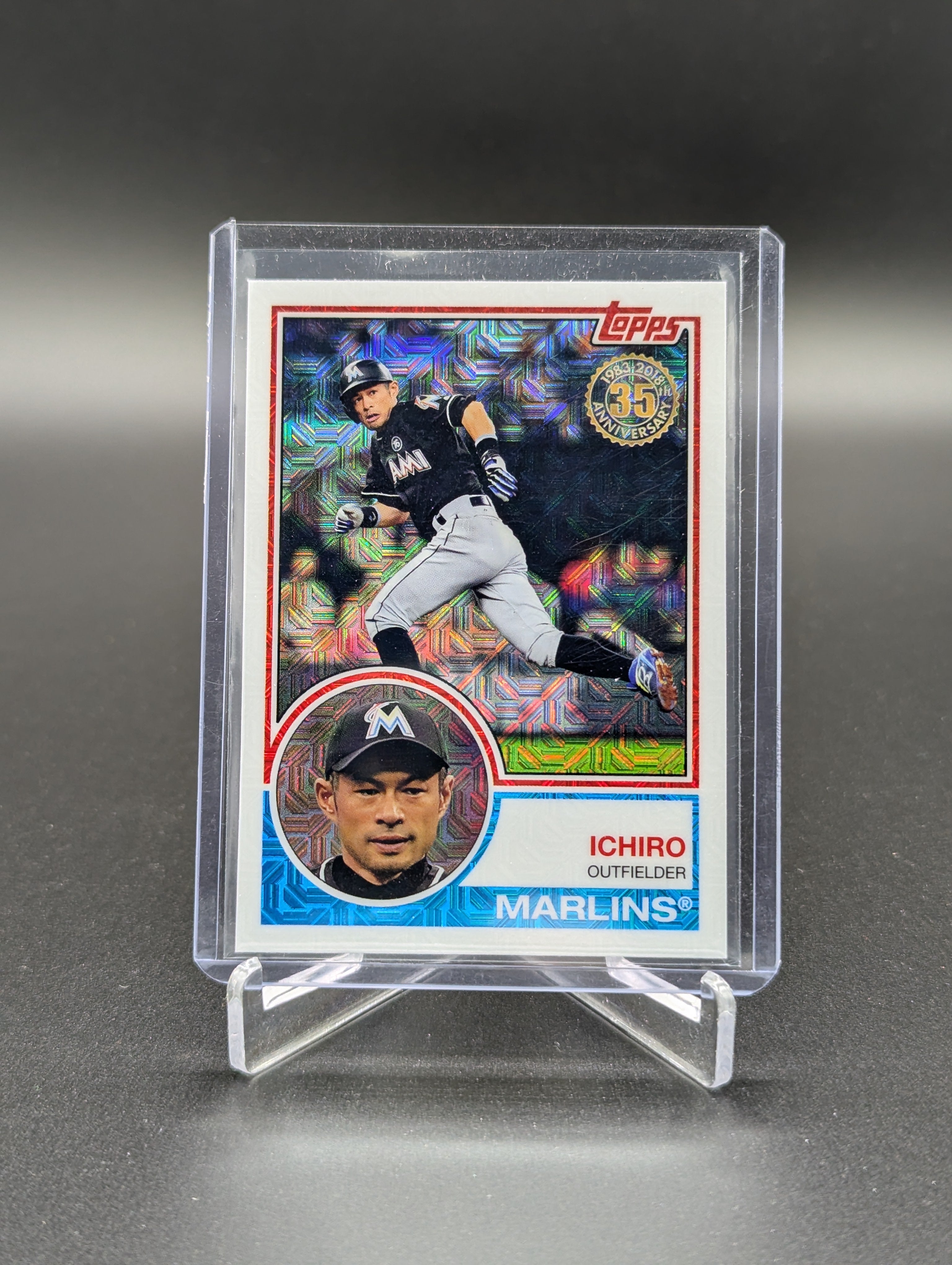 2018 Topps Chrome Silver Pack #3 Ichiro Marlins