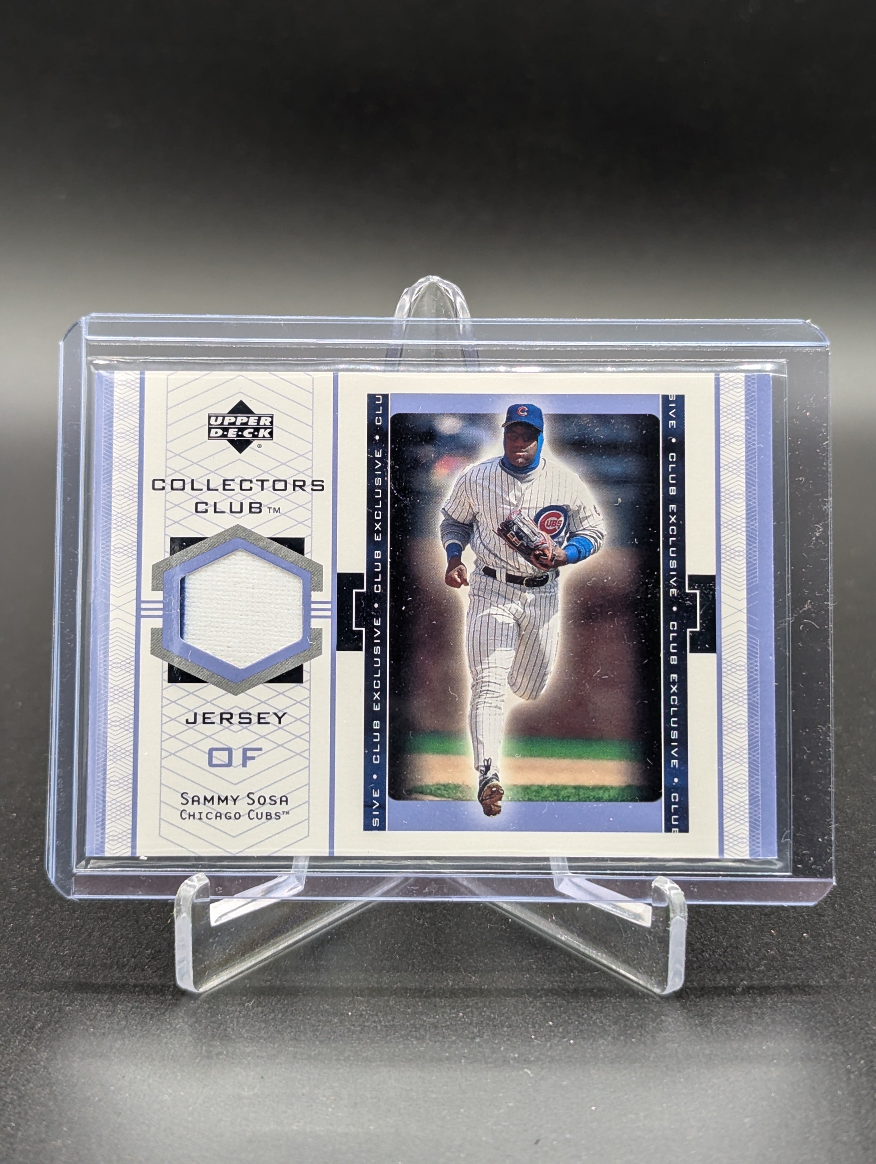 2002 Upper Deck Collectors Club Jersey #SS-J Sammy Sosa Cubs