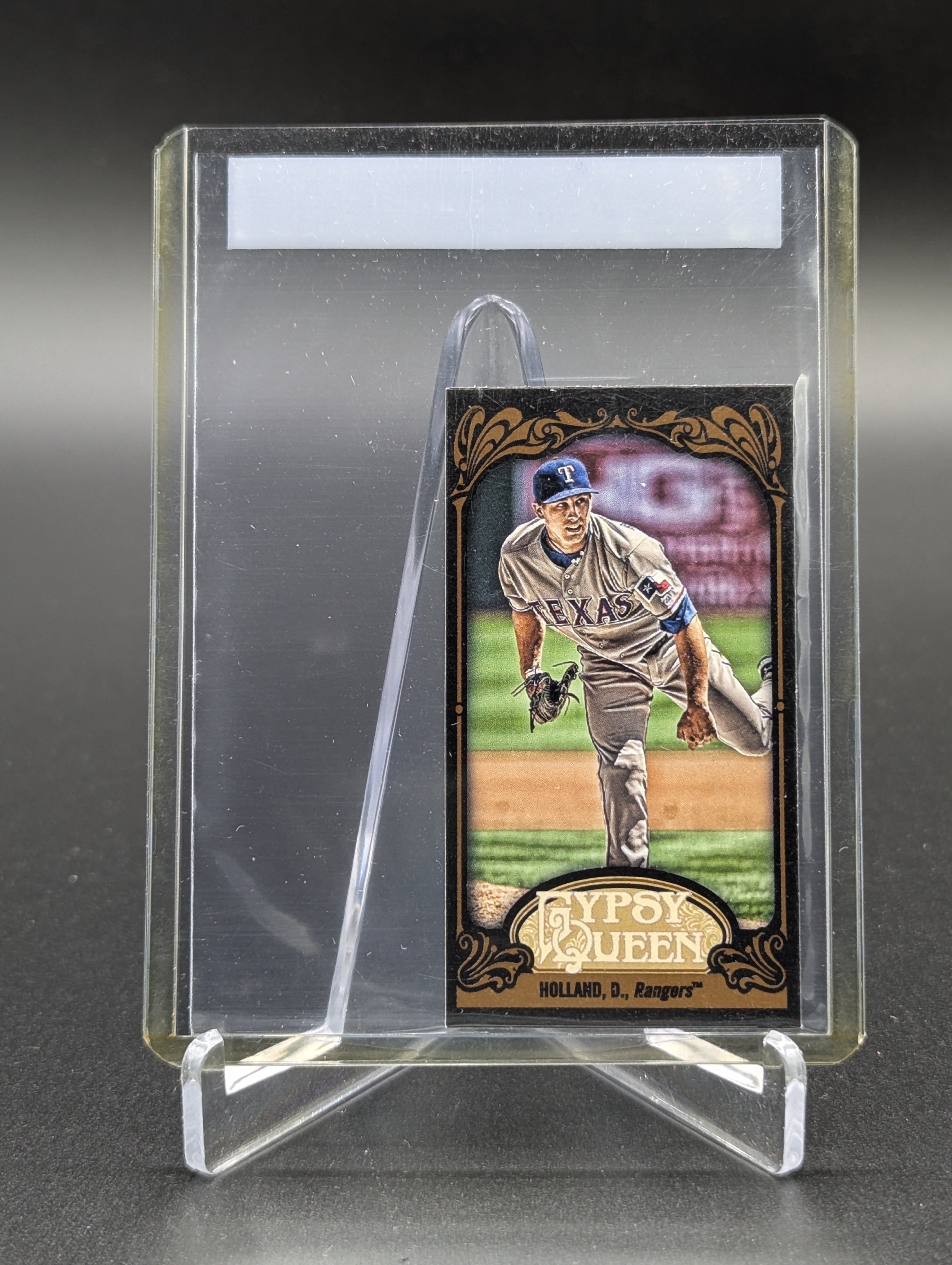 2012 Topps Gypsy Queen Mini Black #47 Derek Holland Rangers