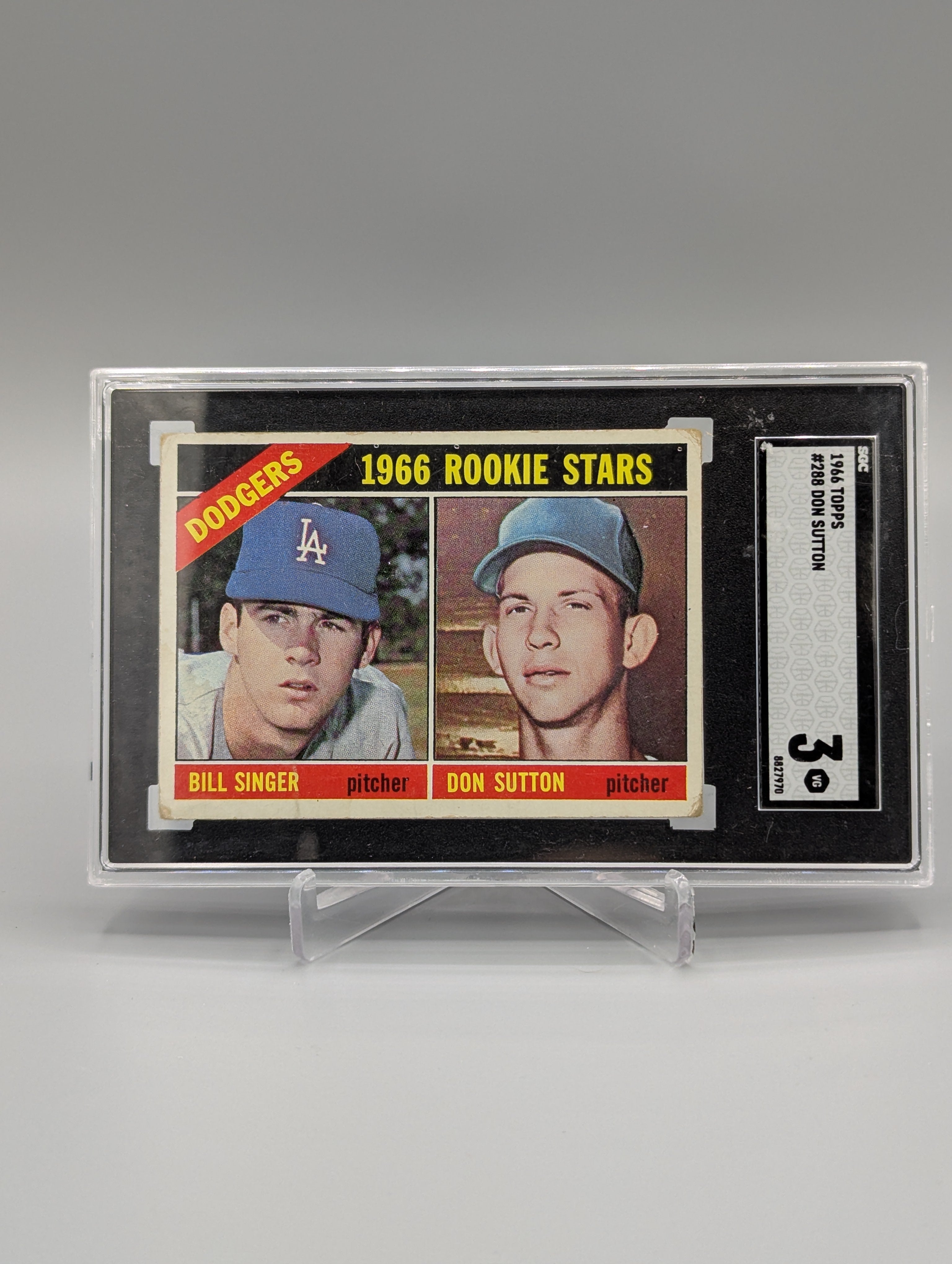 1966 Topps #288 Bill Singer Don Sutton RC SGC 3 Dodgers