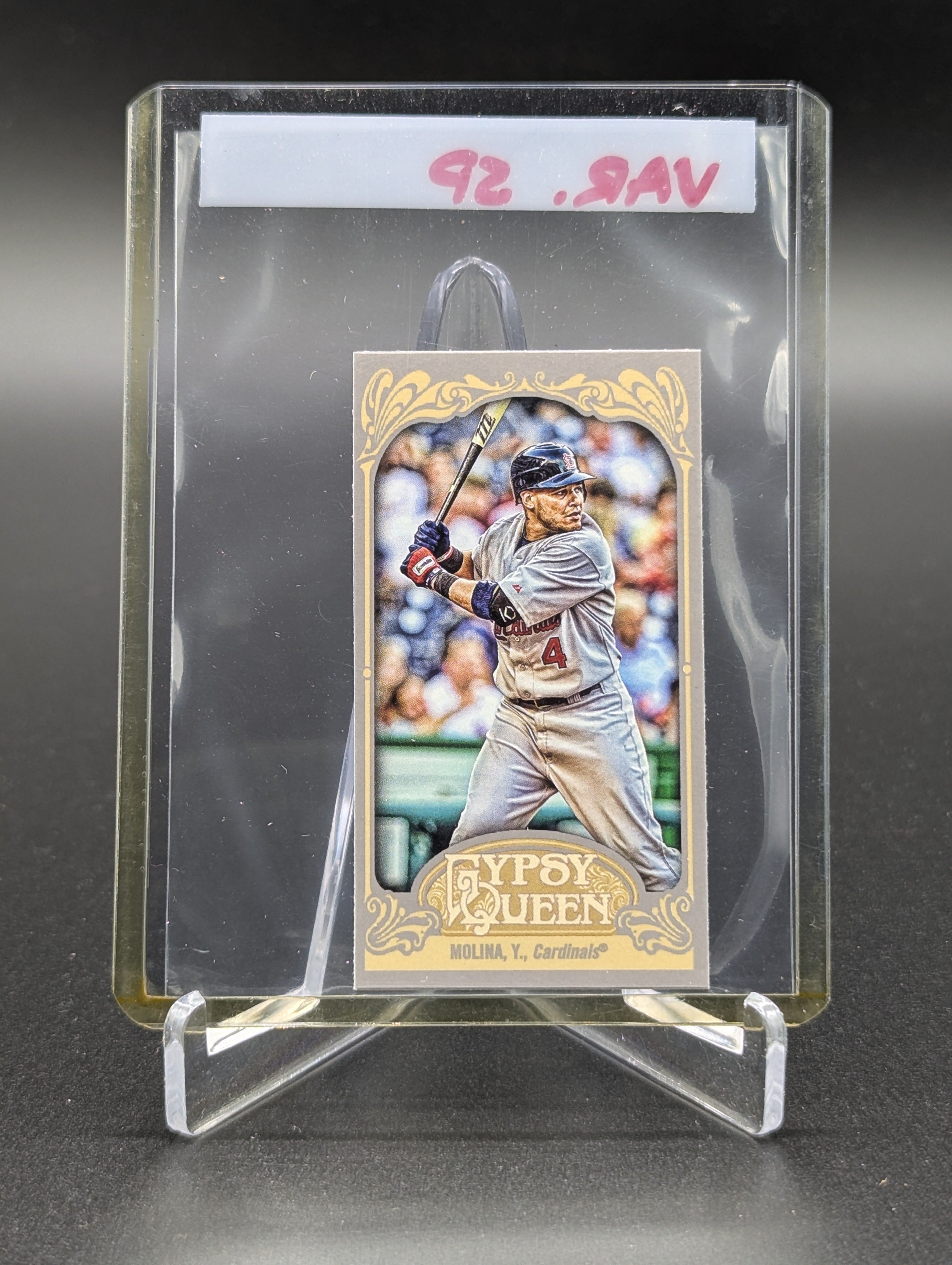 2012 Topps Gypsy Queen Mini Image Variation #41 Yadier Molina Cardinals