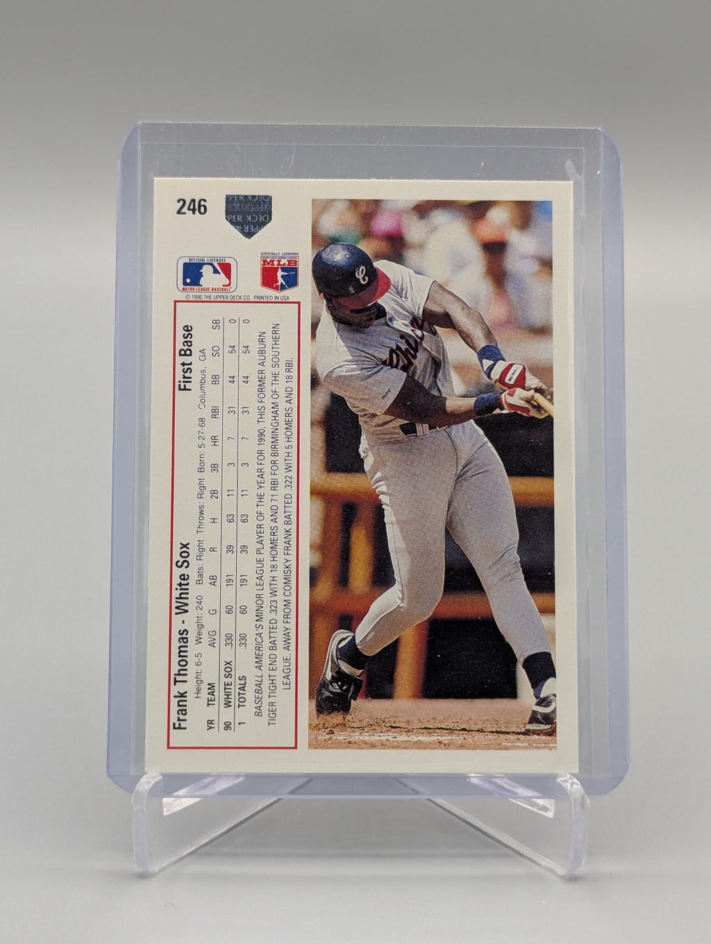 1991 Upper Deck #246 Frank Thomas RC White Sox