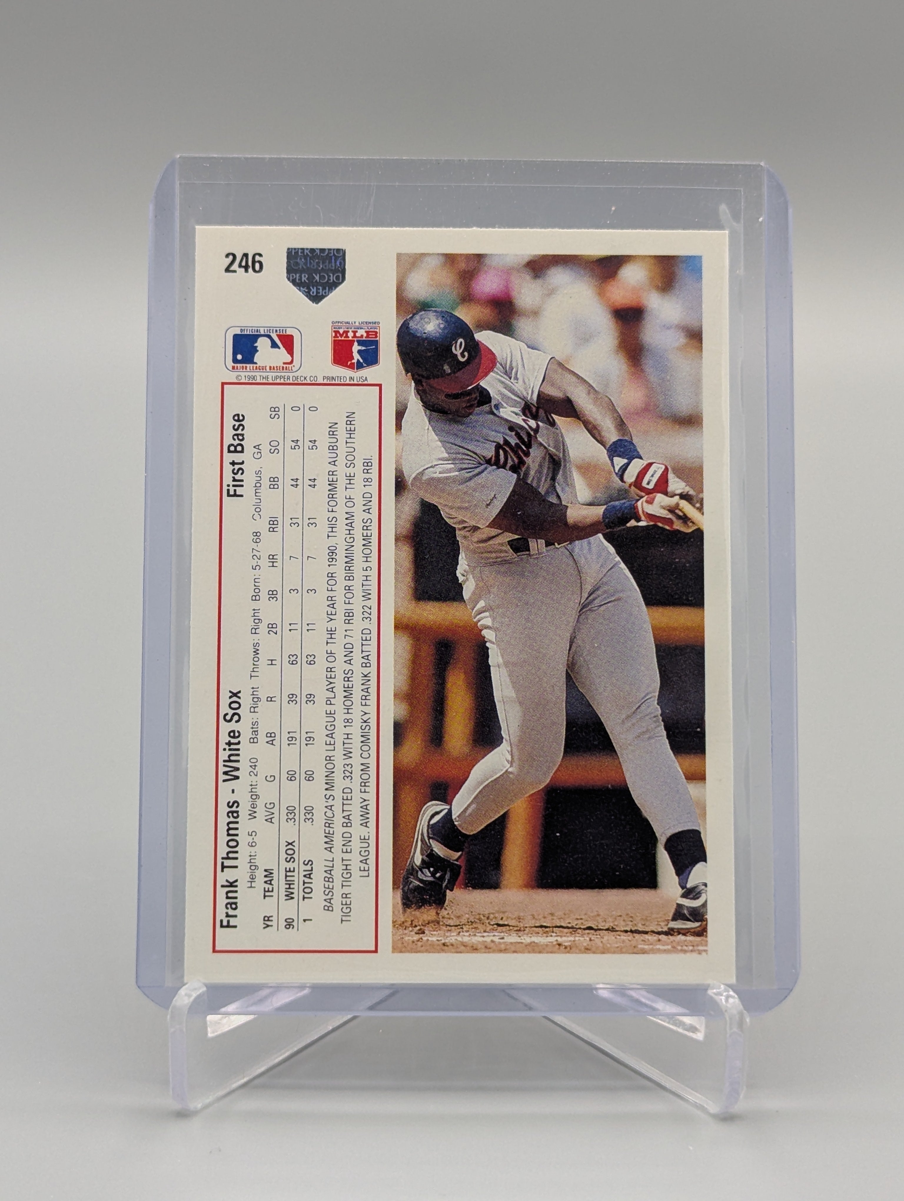 1991 Upper Deck #246 Frank Thomas RC White Sox