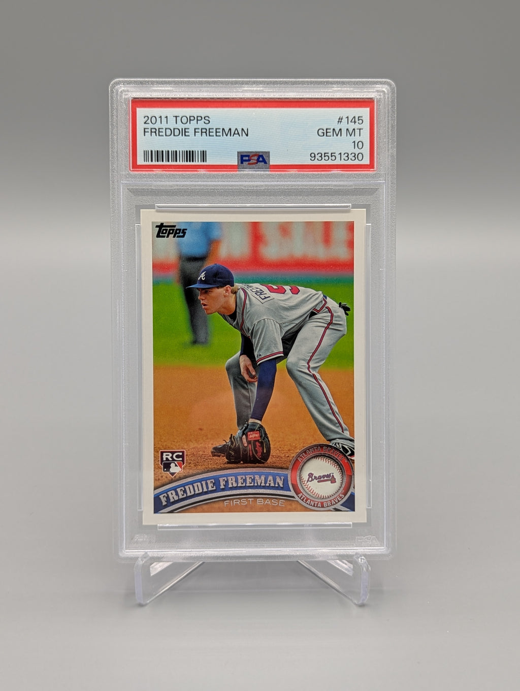 2011 Topps #145 Freddie Freeman RC PSA 10 Braves