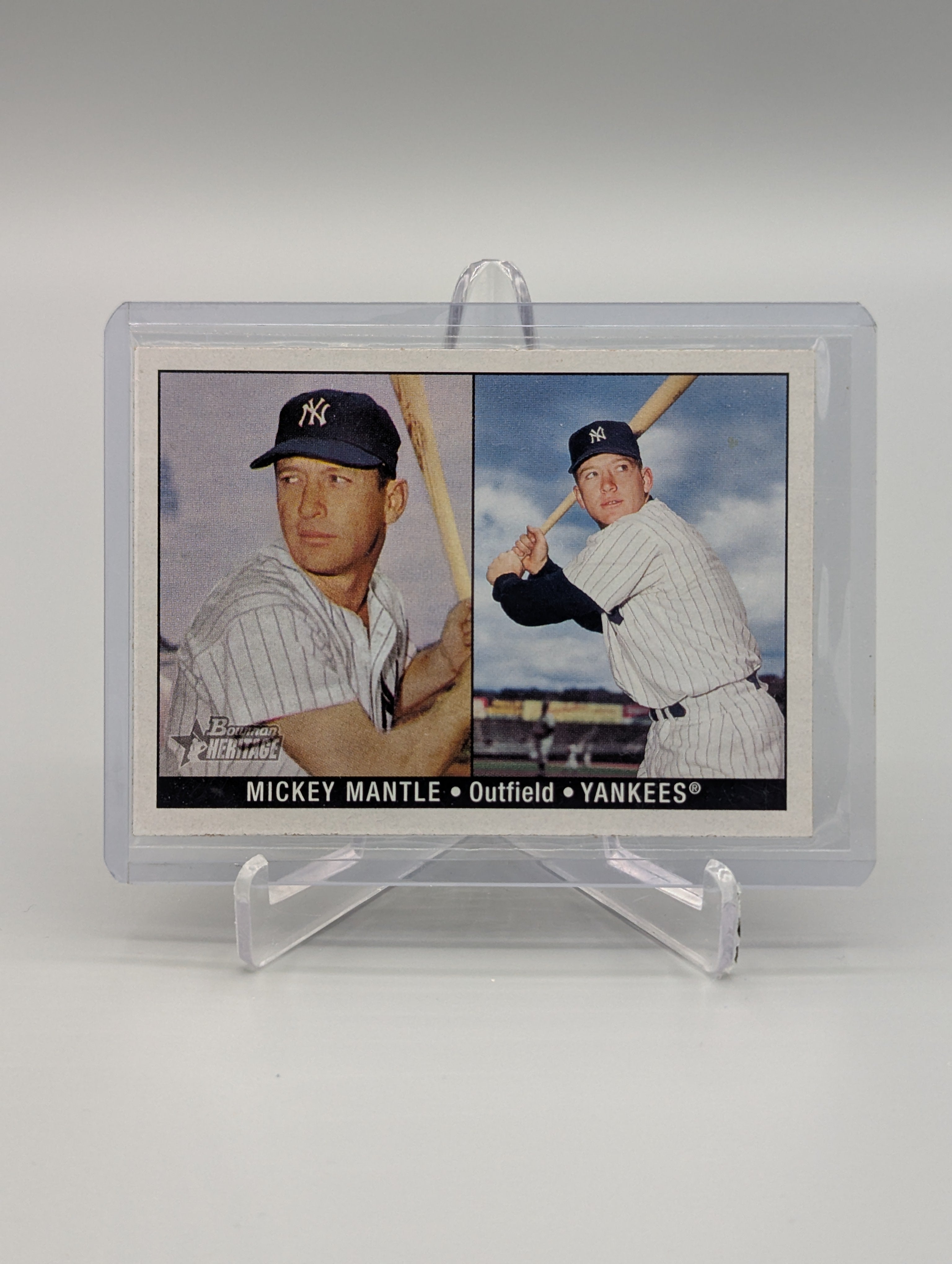 2007 Bowman Heritage SP #4 Mickey Mantle Yankees