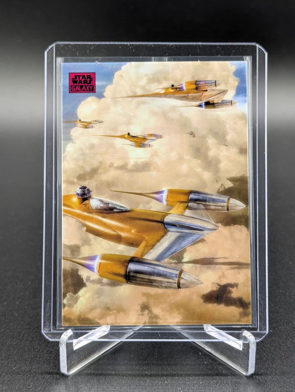 2025 Topps Chrome Star Wars Galaxy Magenta Lava #79 N-1 Starfighter