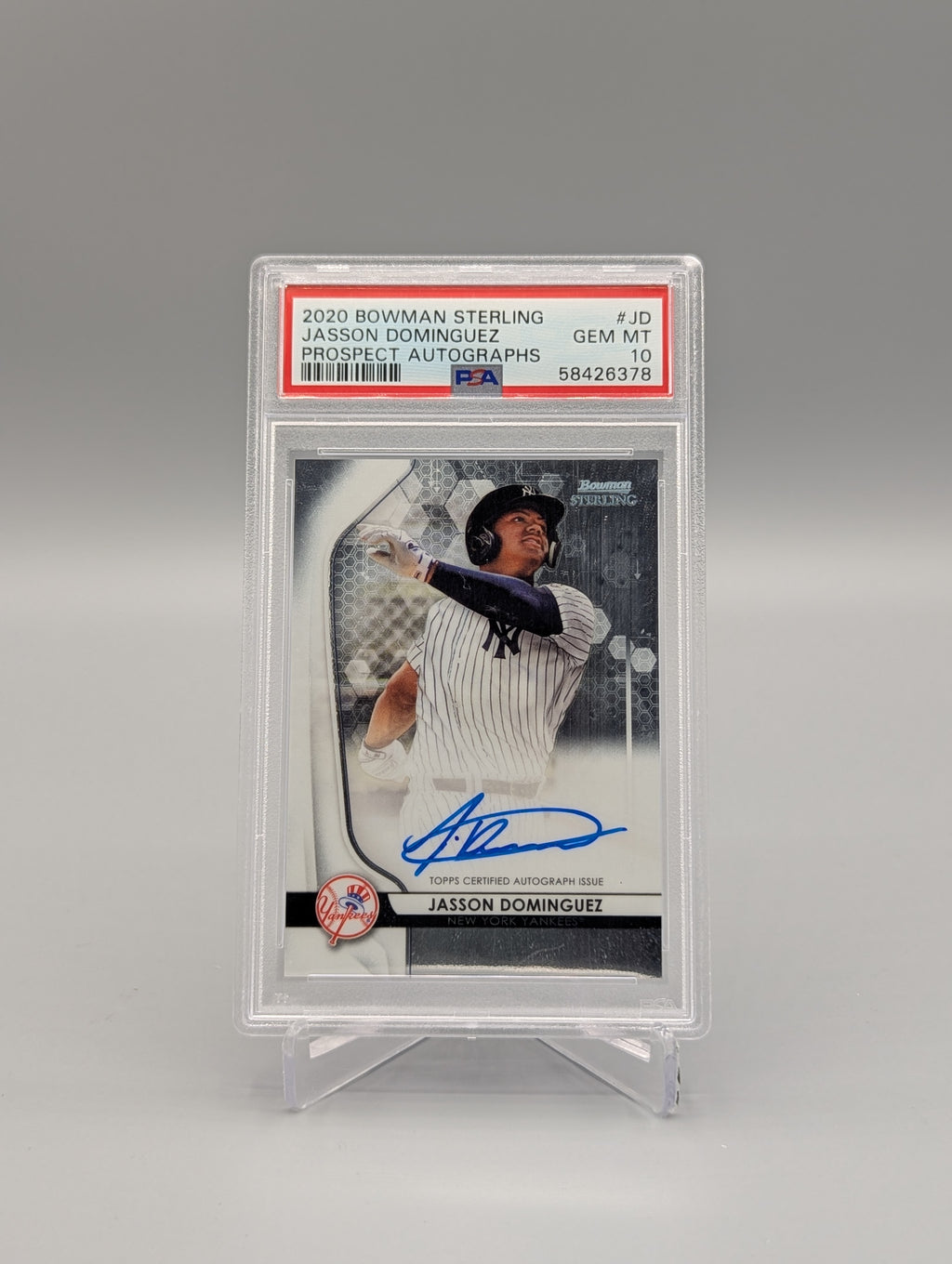 2020 Bowman Sterling #JD Jasson Dominguez Auto PSA 10 Yankees